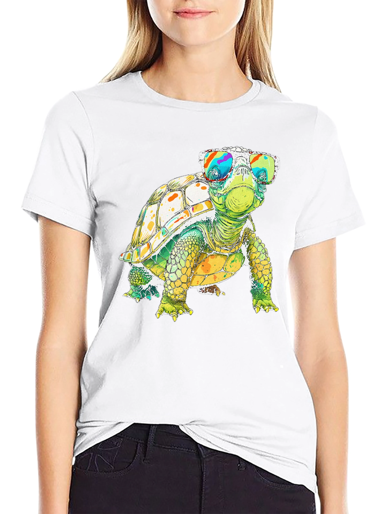 Cool Turtle Graphic Tee - Quirky Animal Shirt