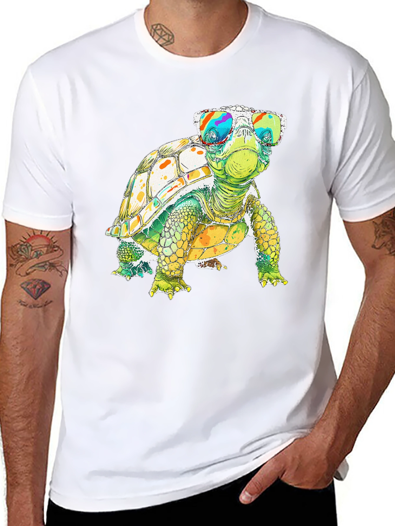 Cool Turtle Graphic Tee - Quirky Animal Shirt