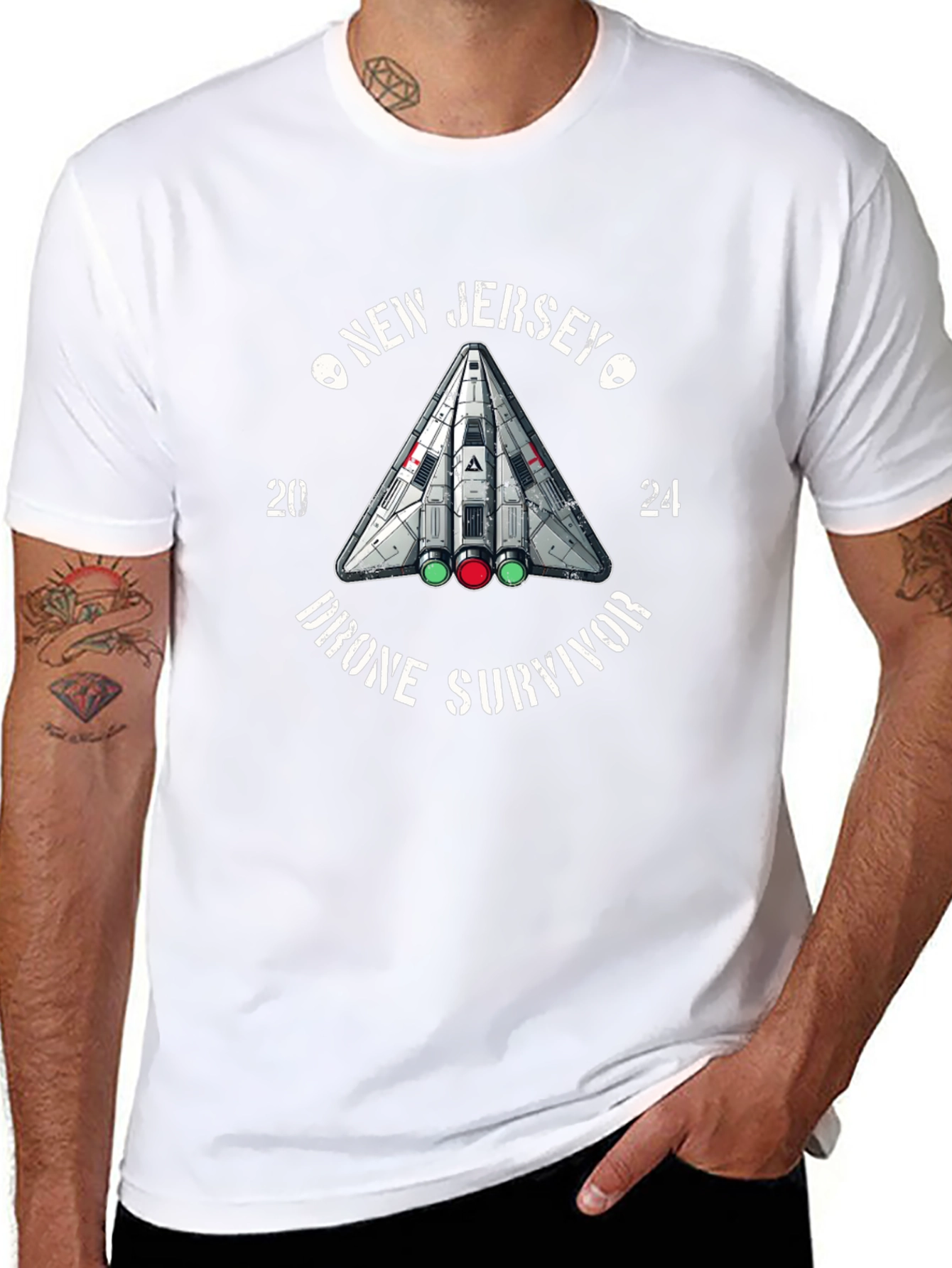 New Jersey Drone Survivor 2024 Graphic T-Shirt