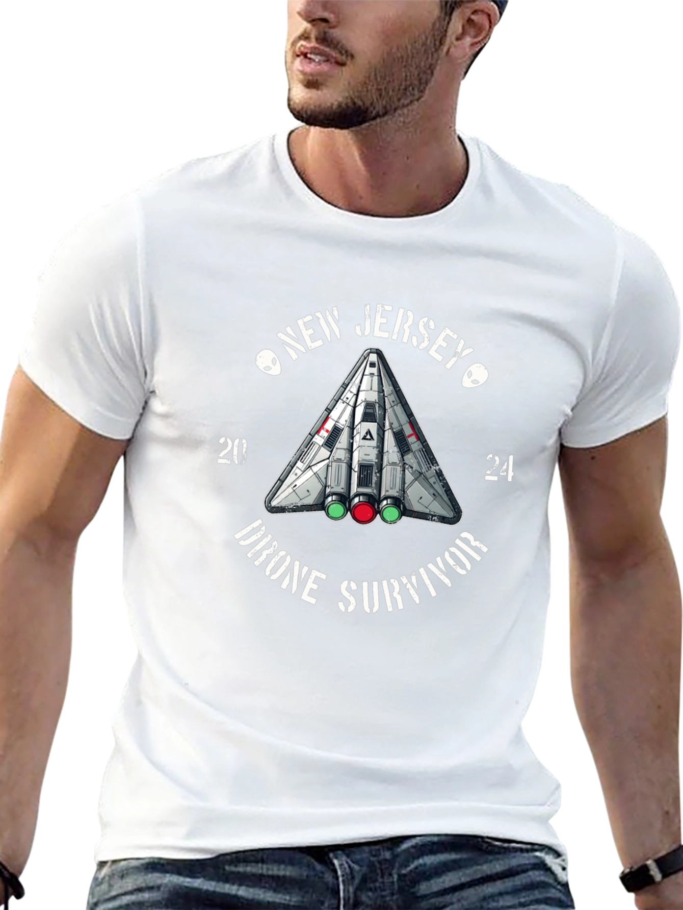 New Jersey Drone Survivor 2024 Graphic T-Shirt
