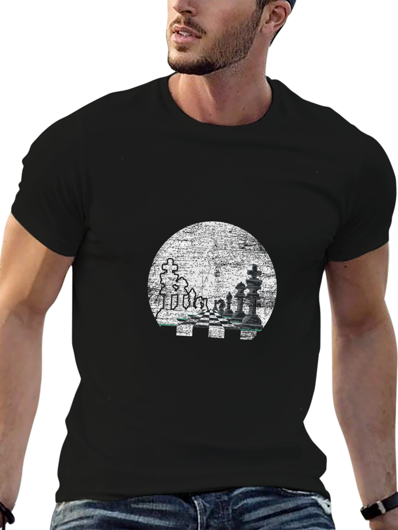 Chess Graphic T-Shirt - Stylish Cotton Tee