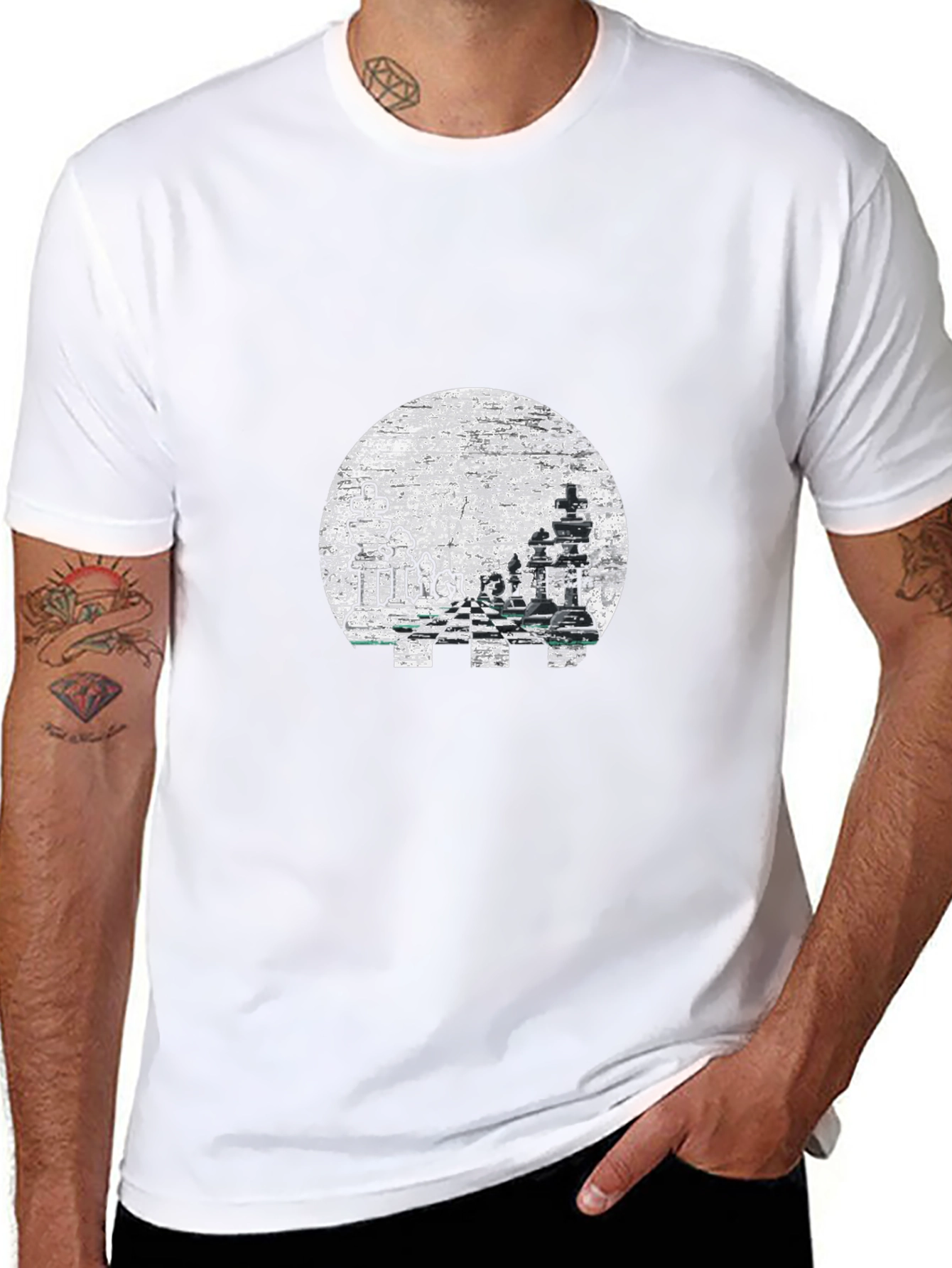 Chess Graphic T-Shirt - Stylish Cotton Tee