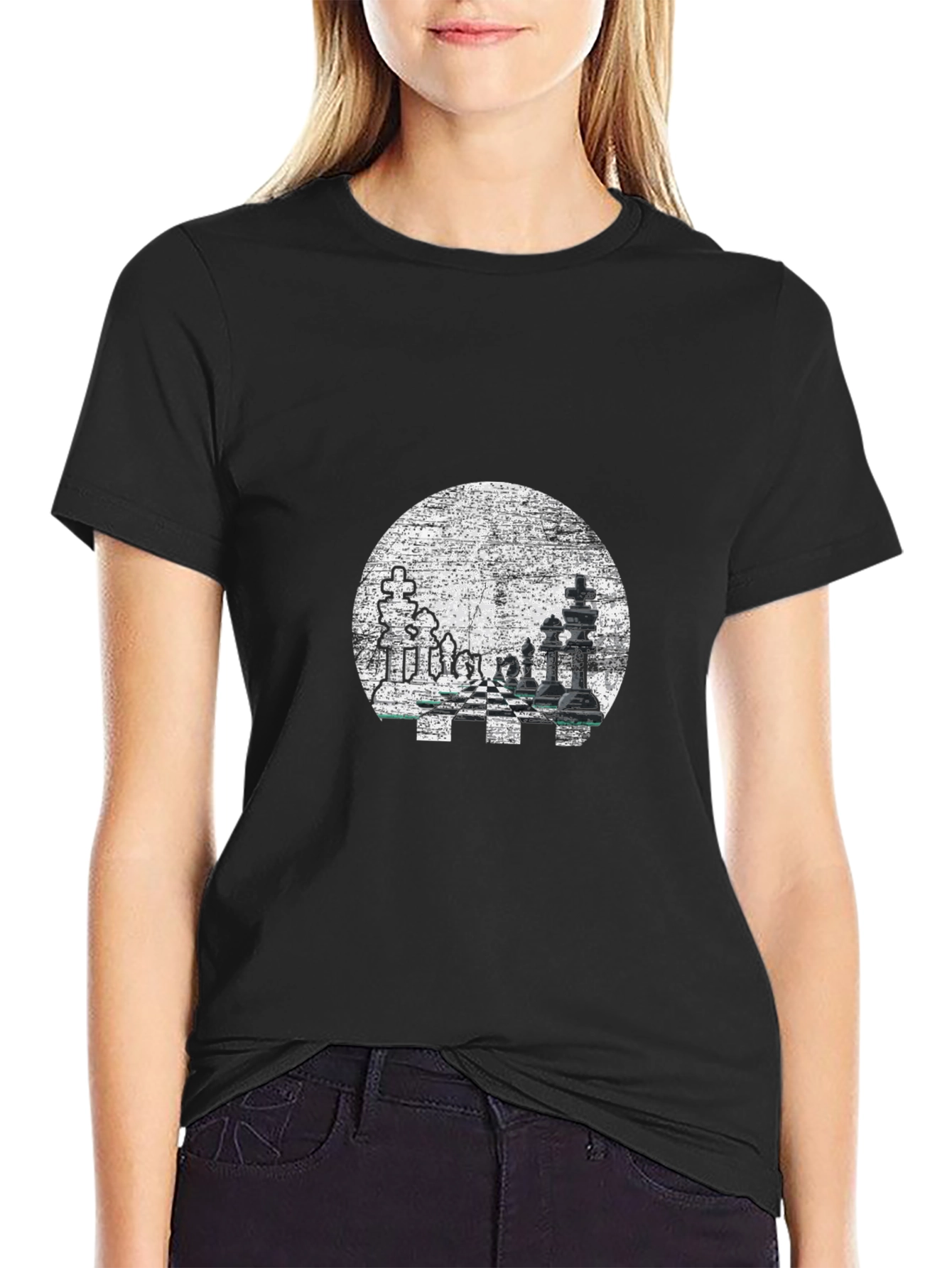 Chess Graphic T-Shirt - Stylish Cotton Tee