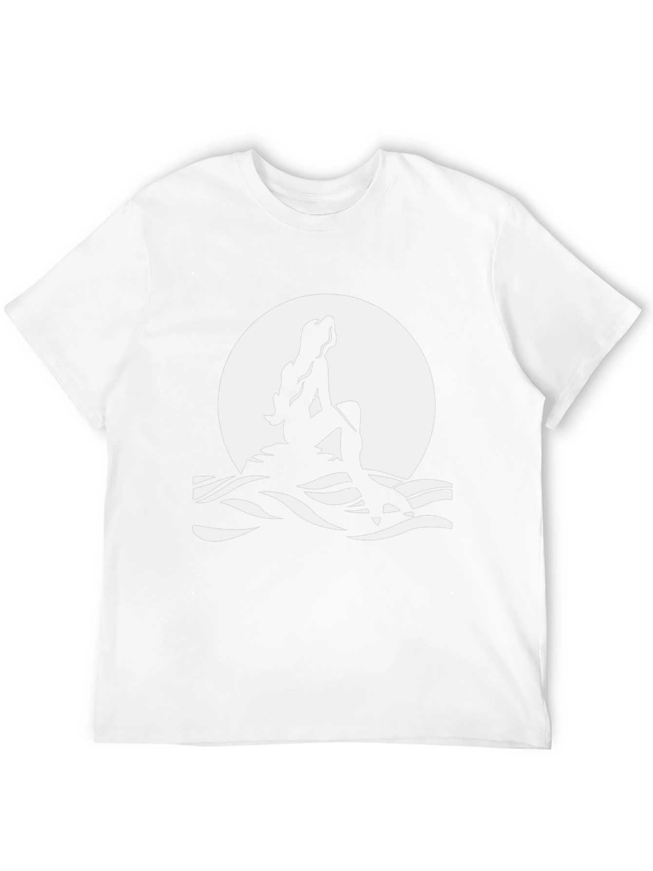 Mermaid Silhouette T-Shirt - Black Graphic Tee