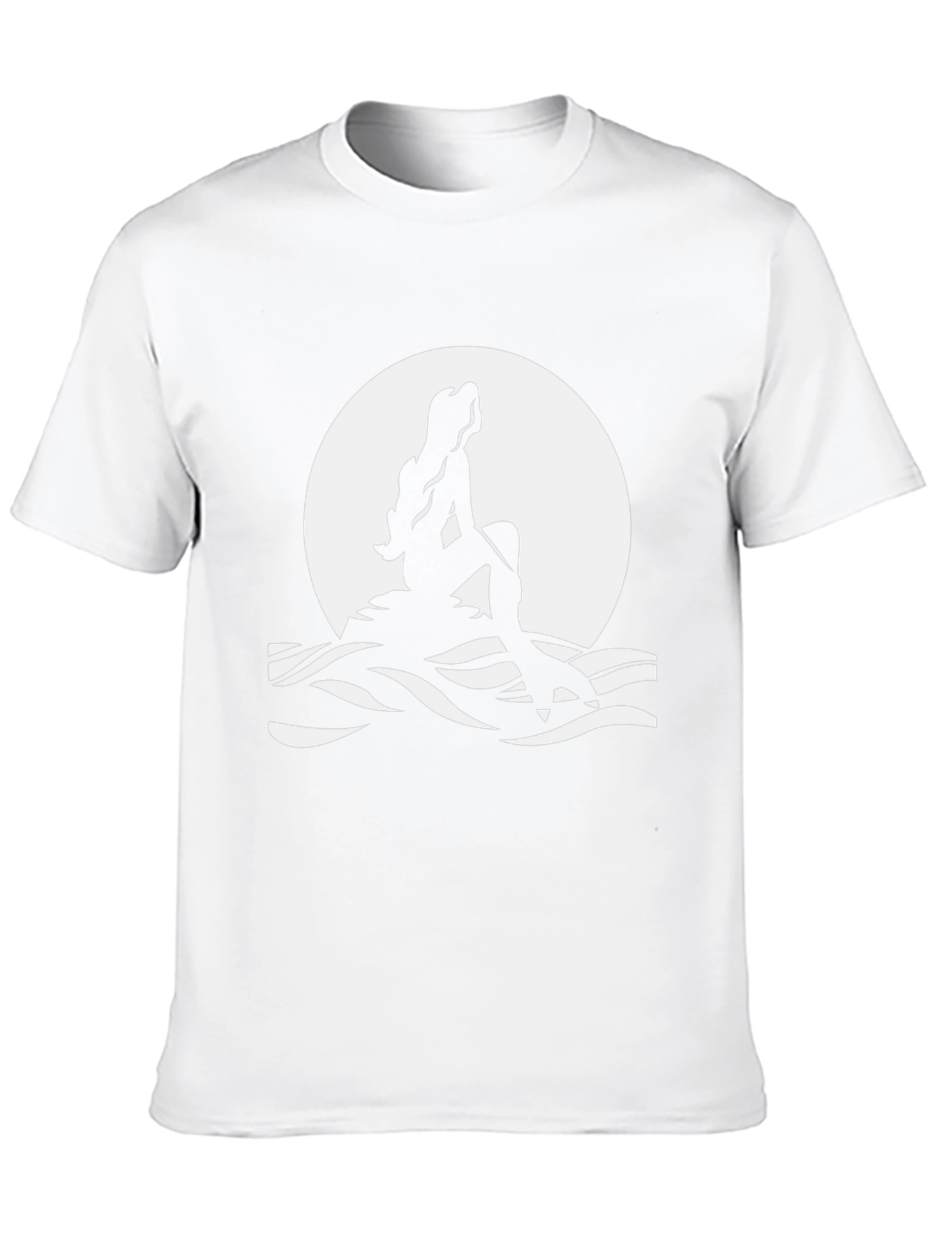Mermaid Silhouette T-Shirt - Black Graphic Tee