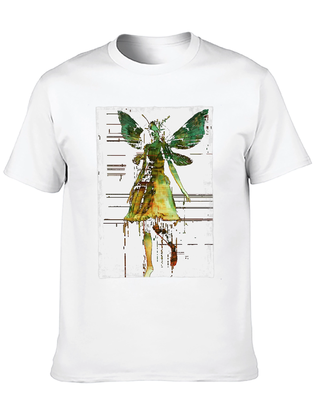 Fairy Graphic Print T-Shirt - Black