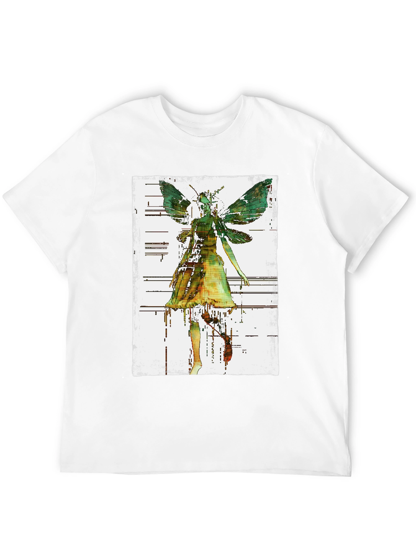 Fairy Graphic Print T-Shirt - Black