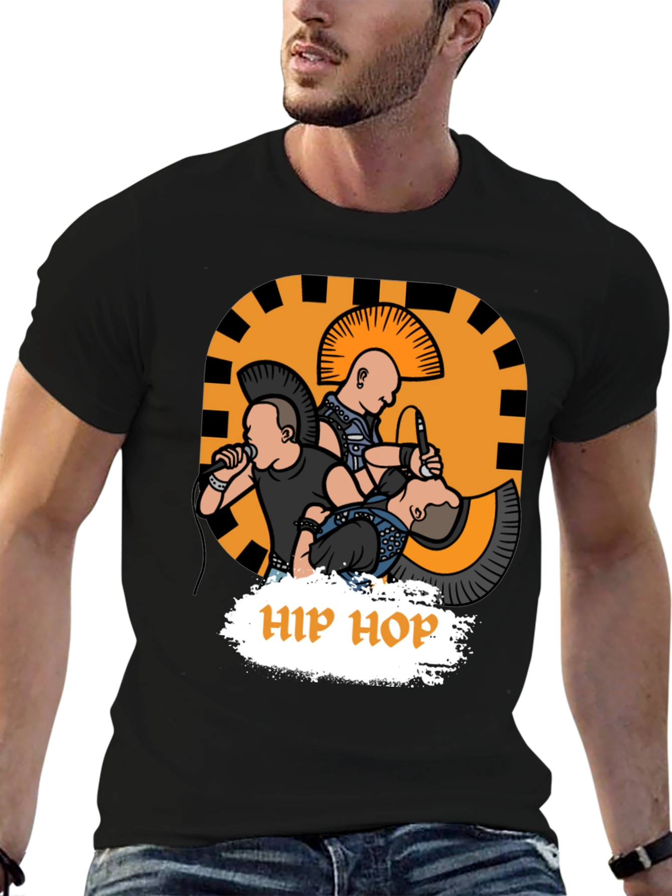 Punk Rock Hip Hop Graphic Tee