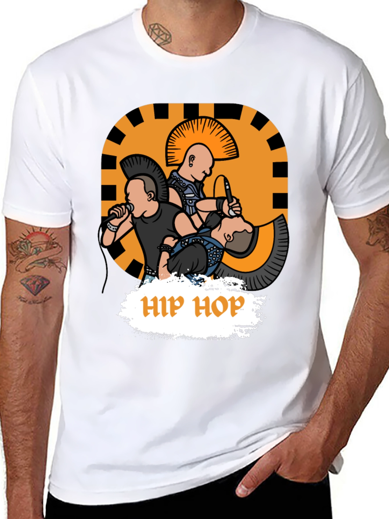 Punk Rock Hip Hop Graphic Tee