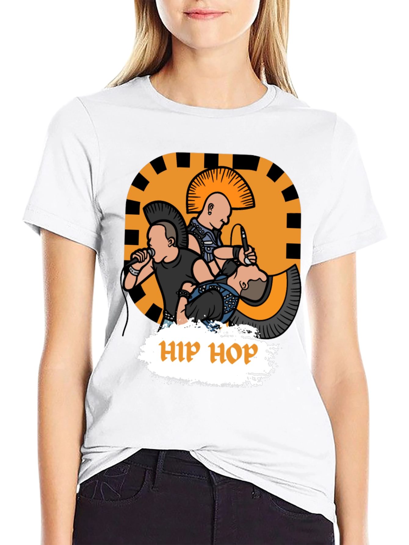 Punk Rock Hip Hop Graphic Tee