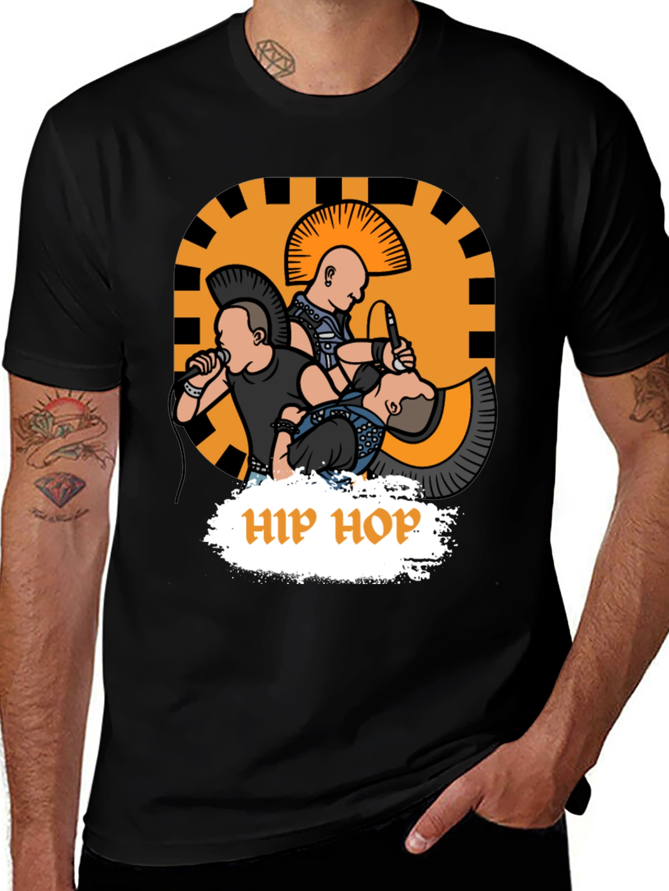 Punk Rock Hip Hop Graphic Tee