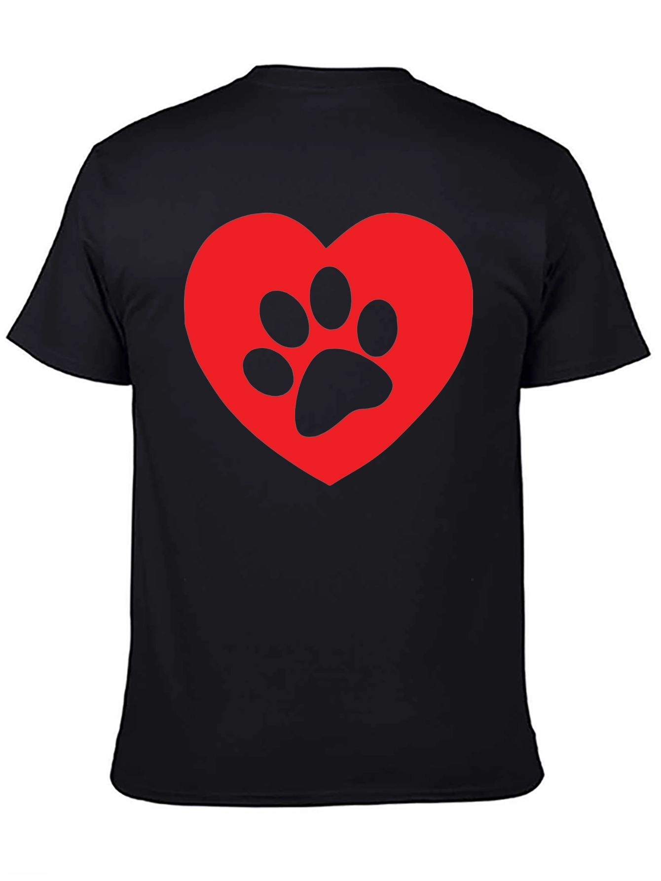 Heart Paw Print Graphic T-Shirt
