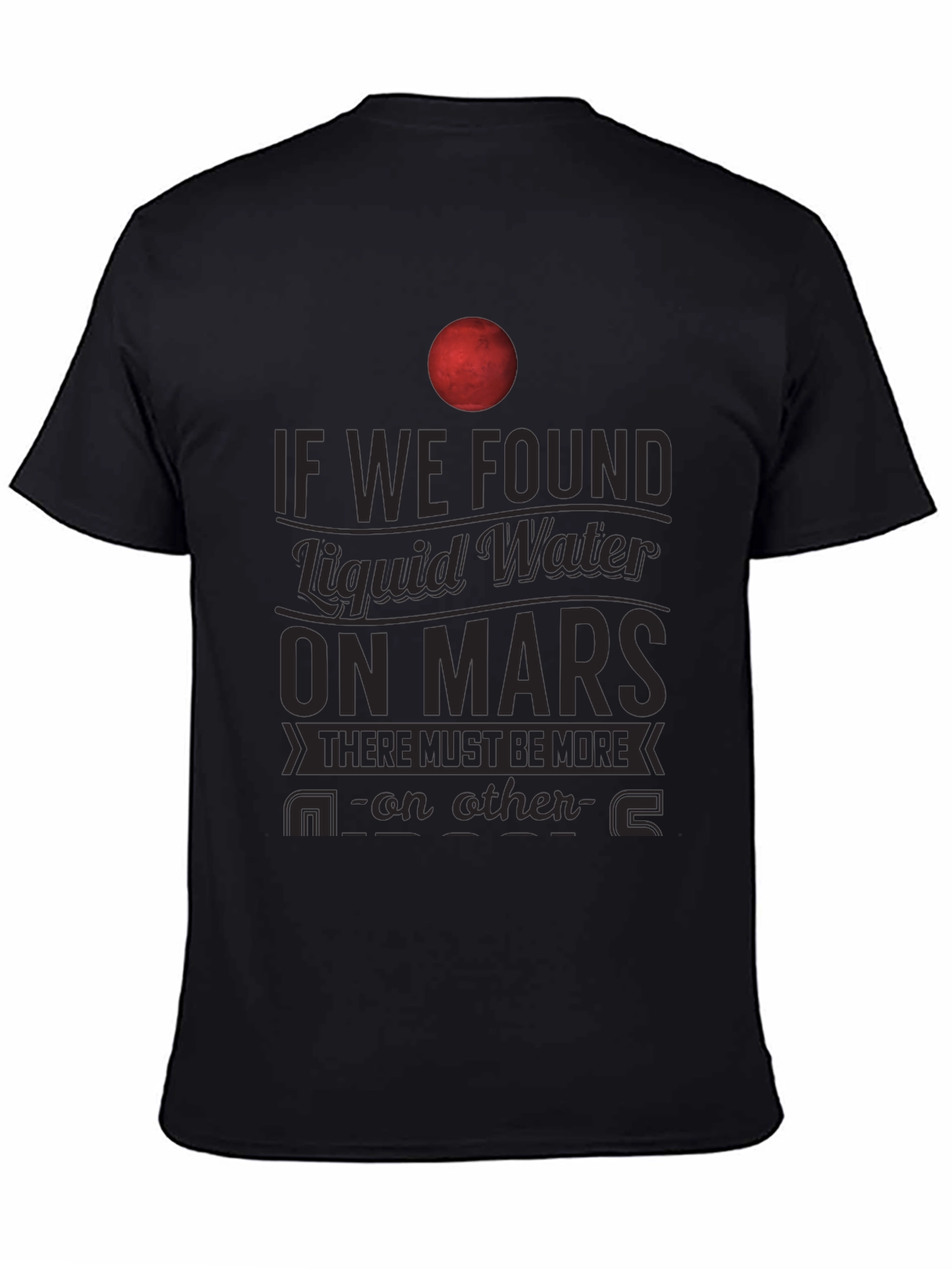 Mars Liquid Water T-Shirt - Space Exploration Tee