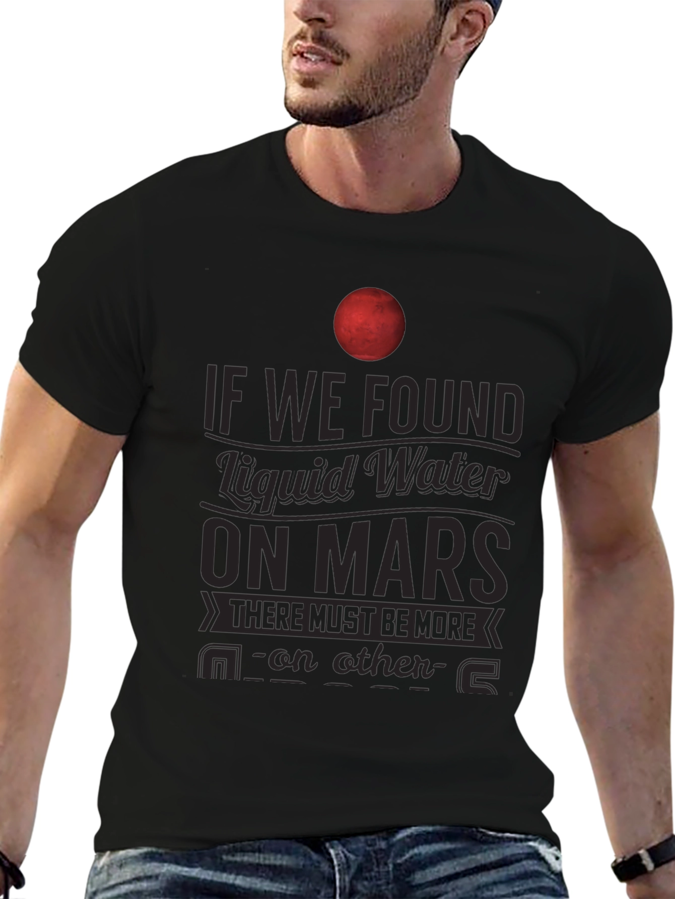 Mars Liquid Water T-Shirt - Space Exploration Tee