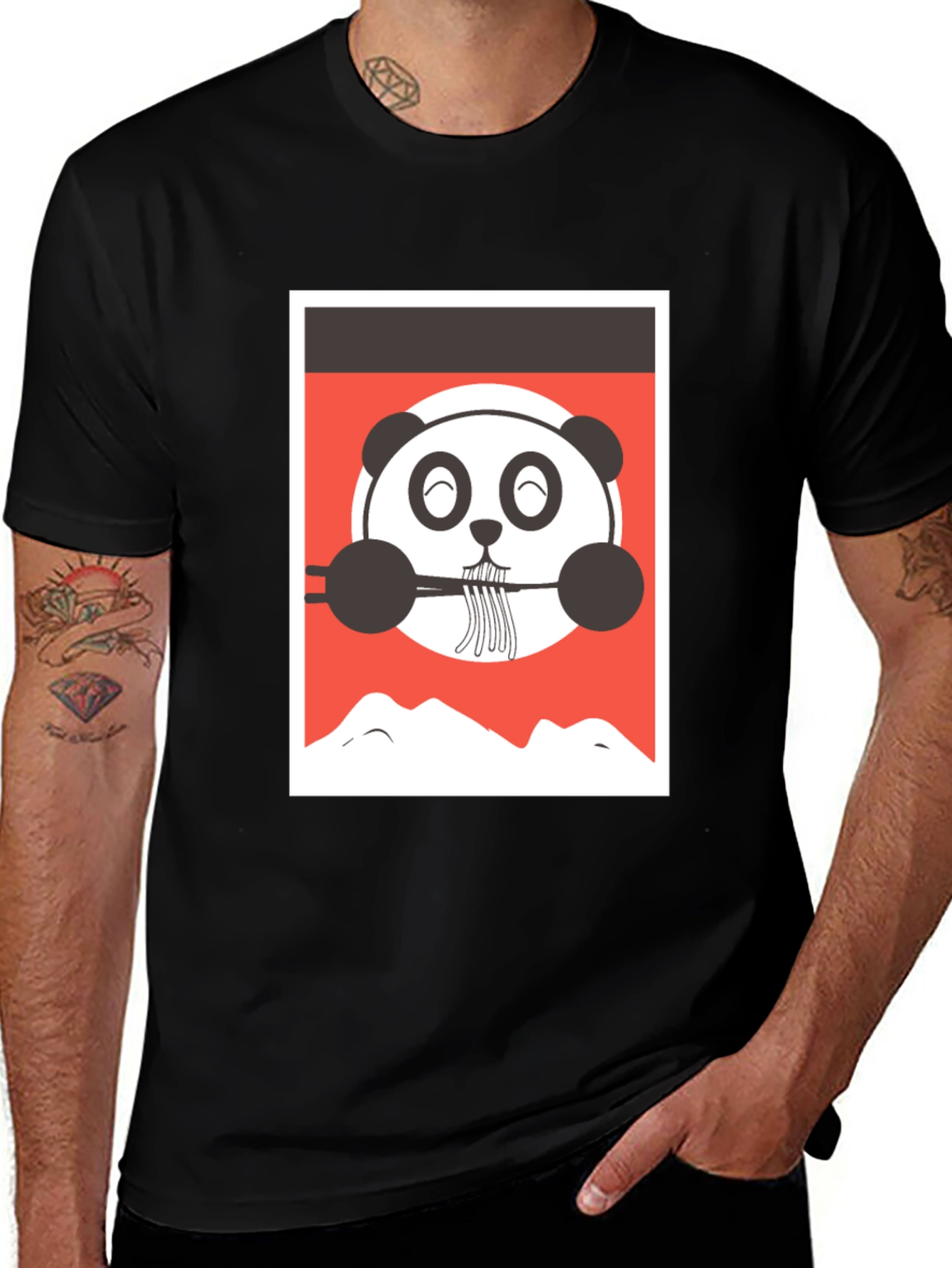 Panda Ramen Graphic Tee - Unique Design