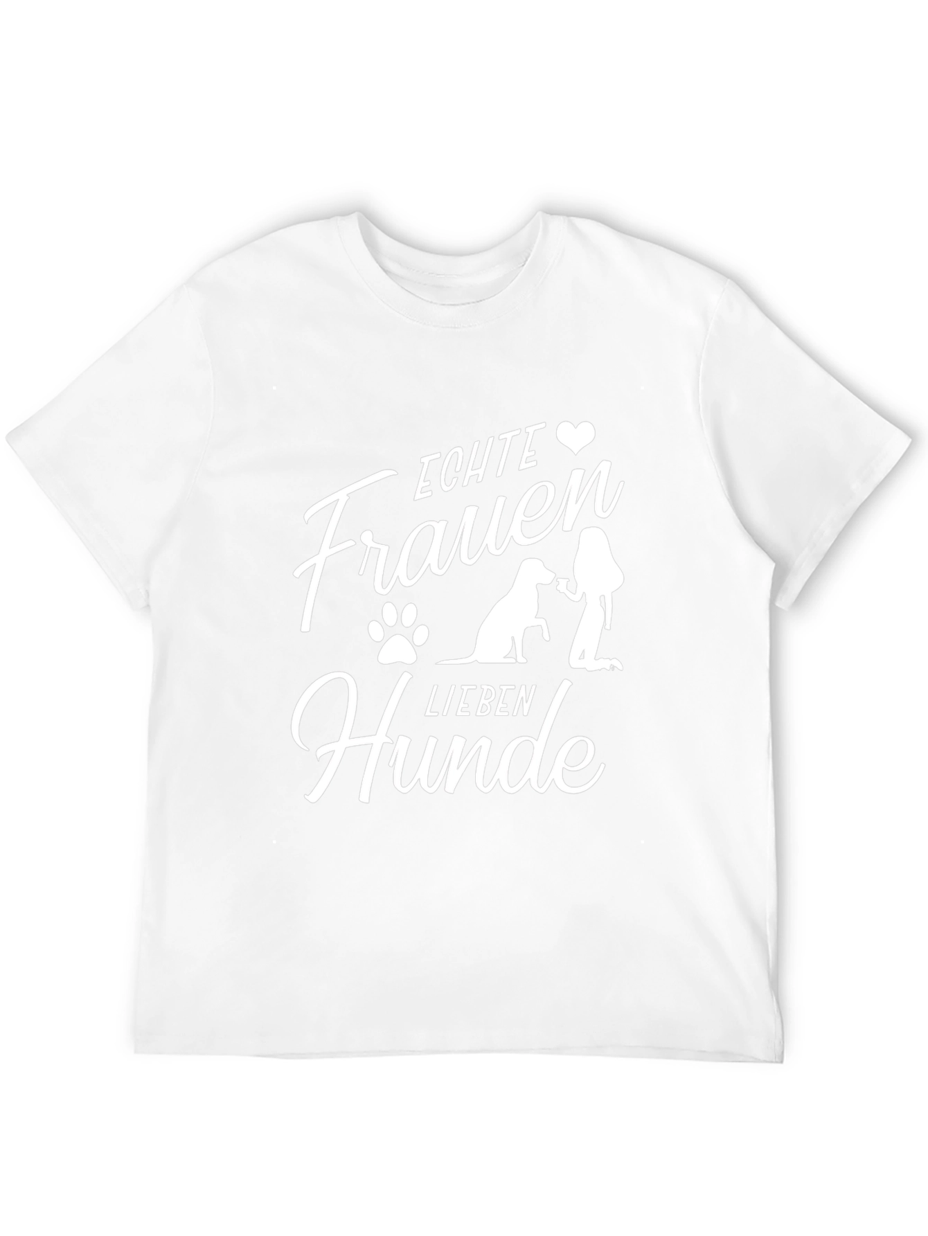 Echte Frauen Lieben Hunde T-Shirt - Dog Lover Tee