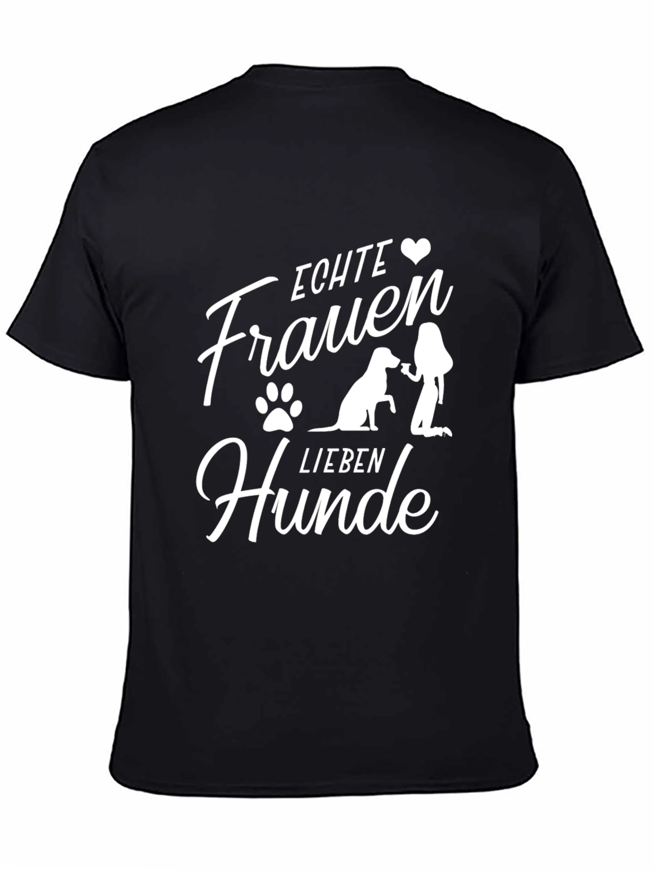 Echte Frauen Lieben Hunde T-Shirt - Dog Lover Tee