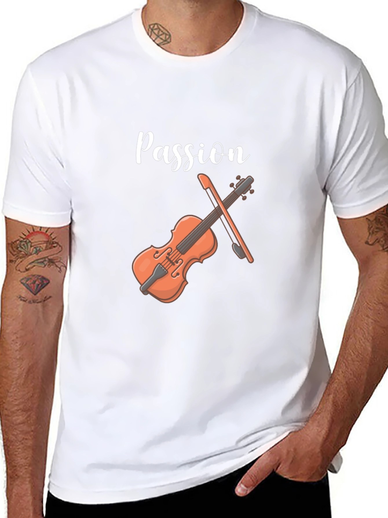 Passion Violin T-Shirt - Musical Graphic Tee