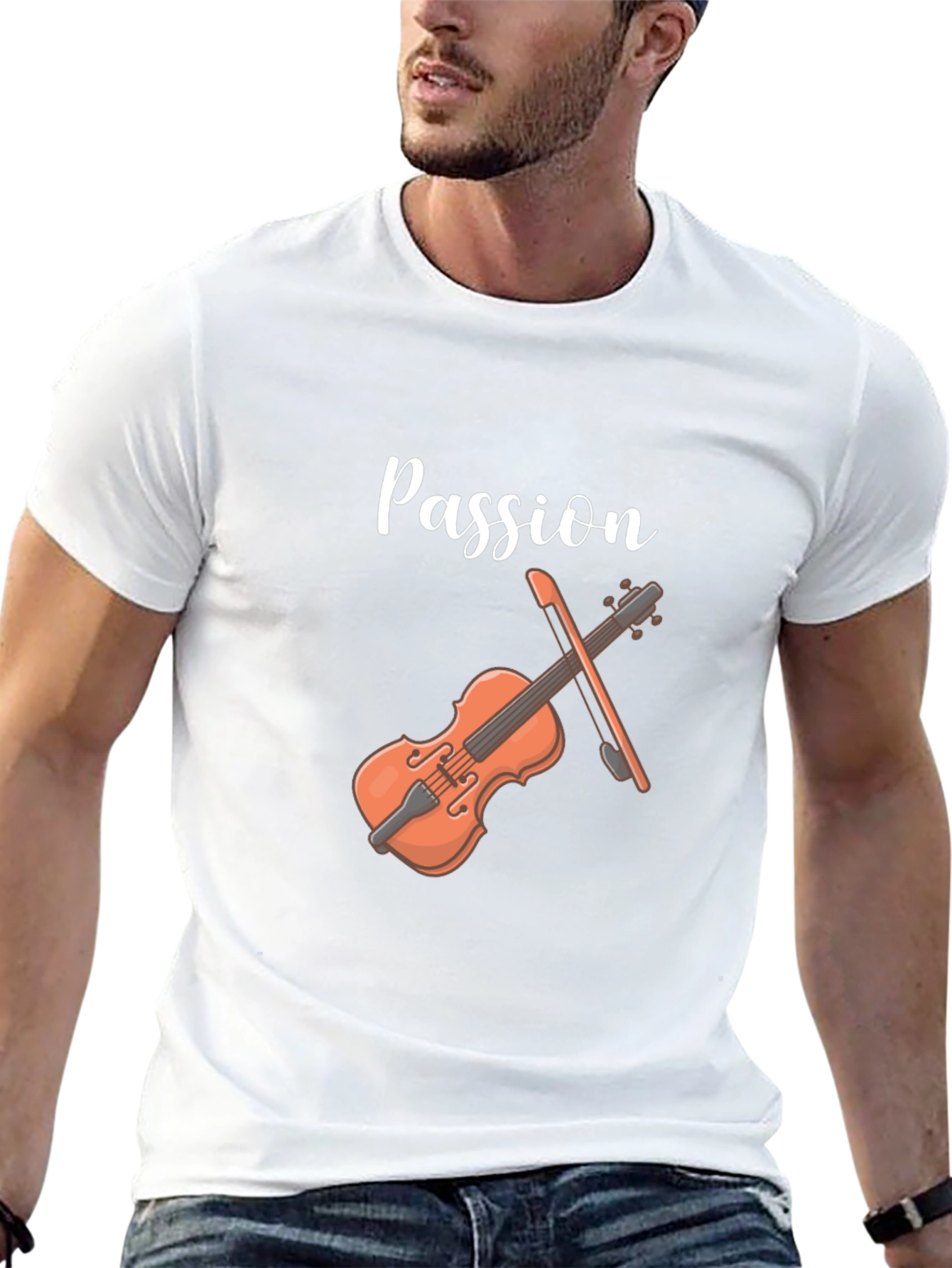 Passion Violin T-Shirt - Musical Graphic Tee