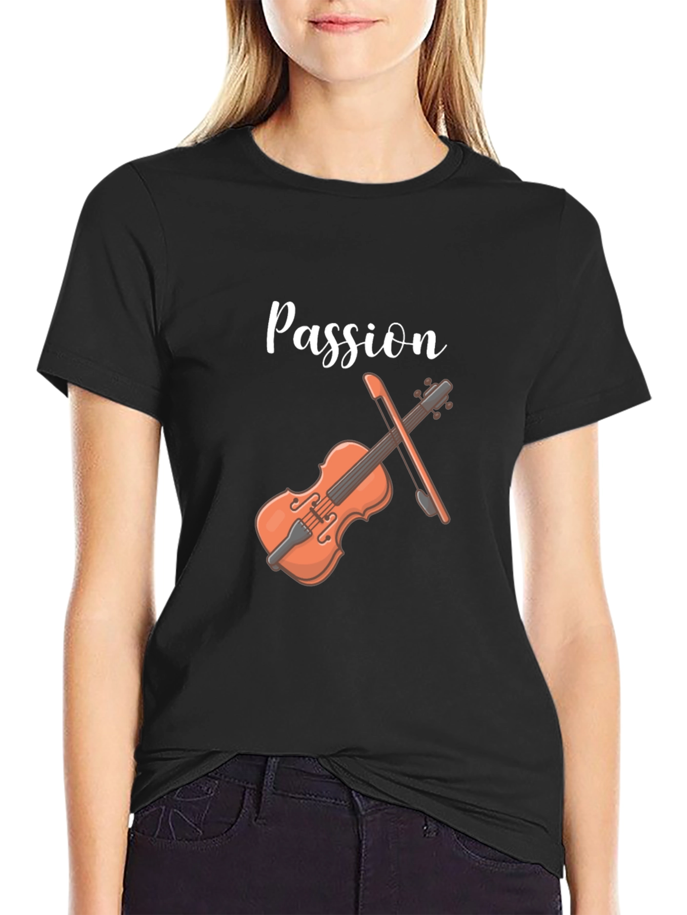 Passion Violin T-Shirt - Musical Graphic Tee