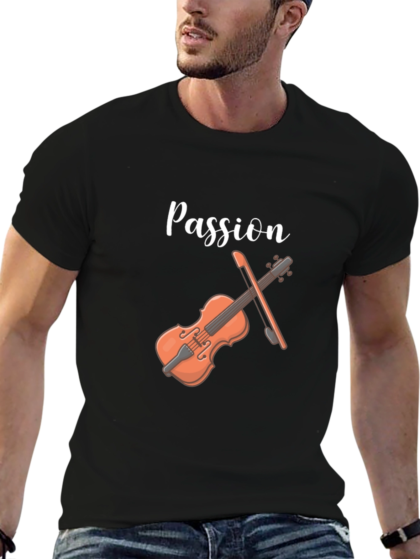 Passion Violin T-Shirt - Musical Graphic Tee