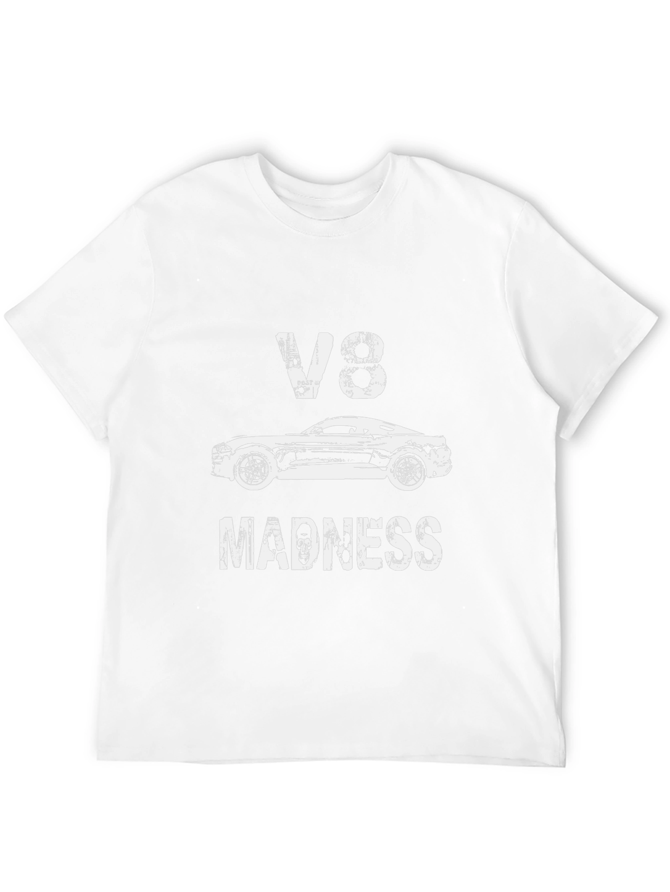 V8 Madness Graphic Tee - Car Enthusiast T-Shirt