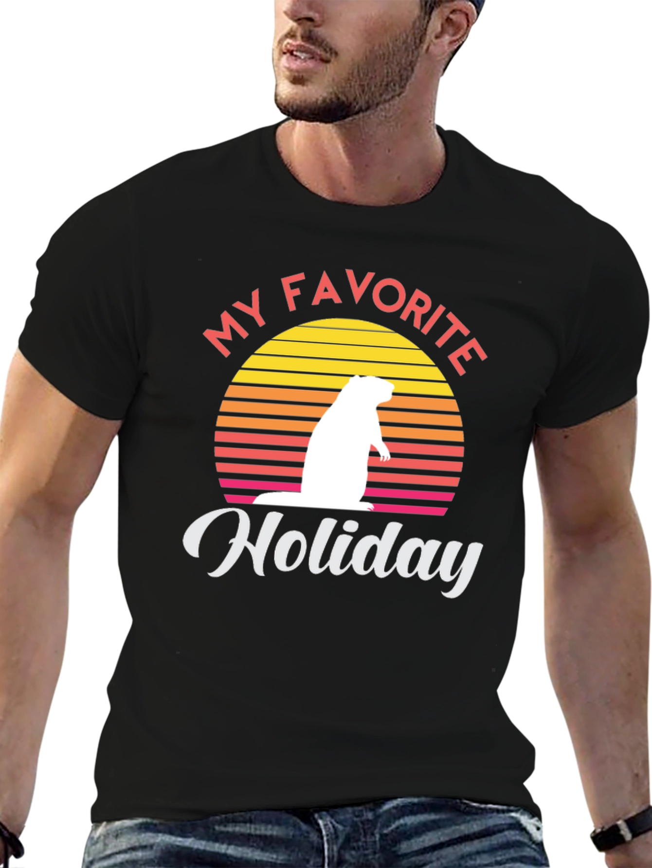My Favorite Holiday Groundhog Day Graphic Tee