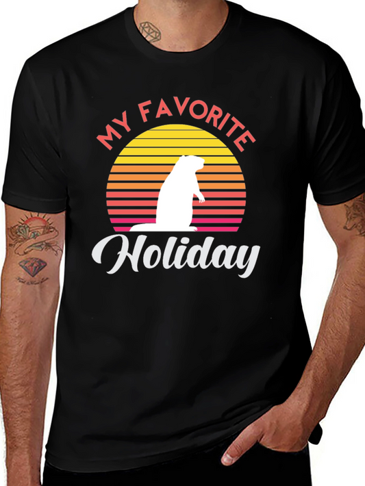 My Favorite Holiday Groundhog Day Graphic Tee