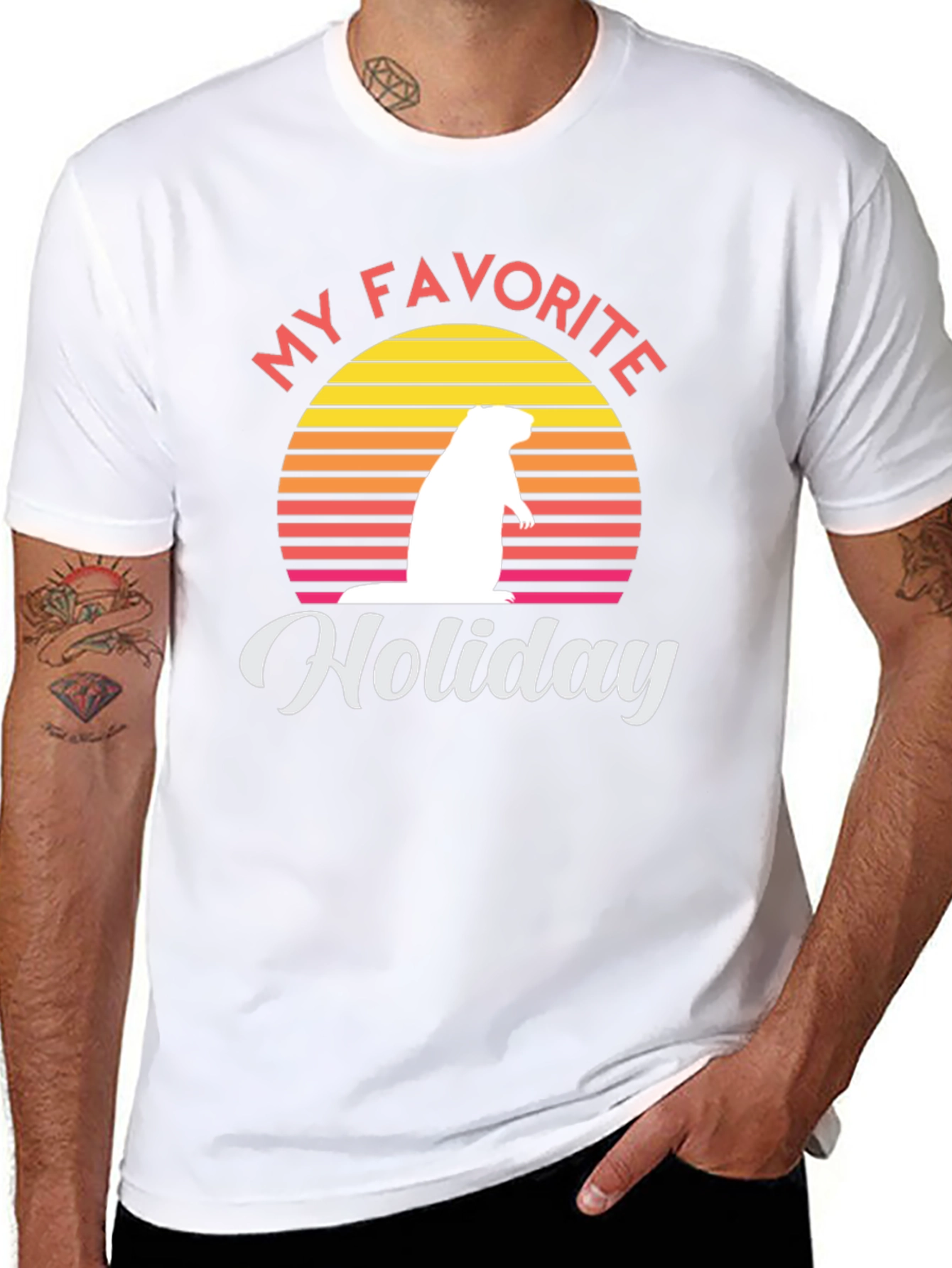 My Favorite Holiday Groundhog Day Graphic Tee