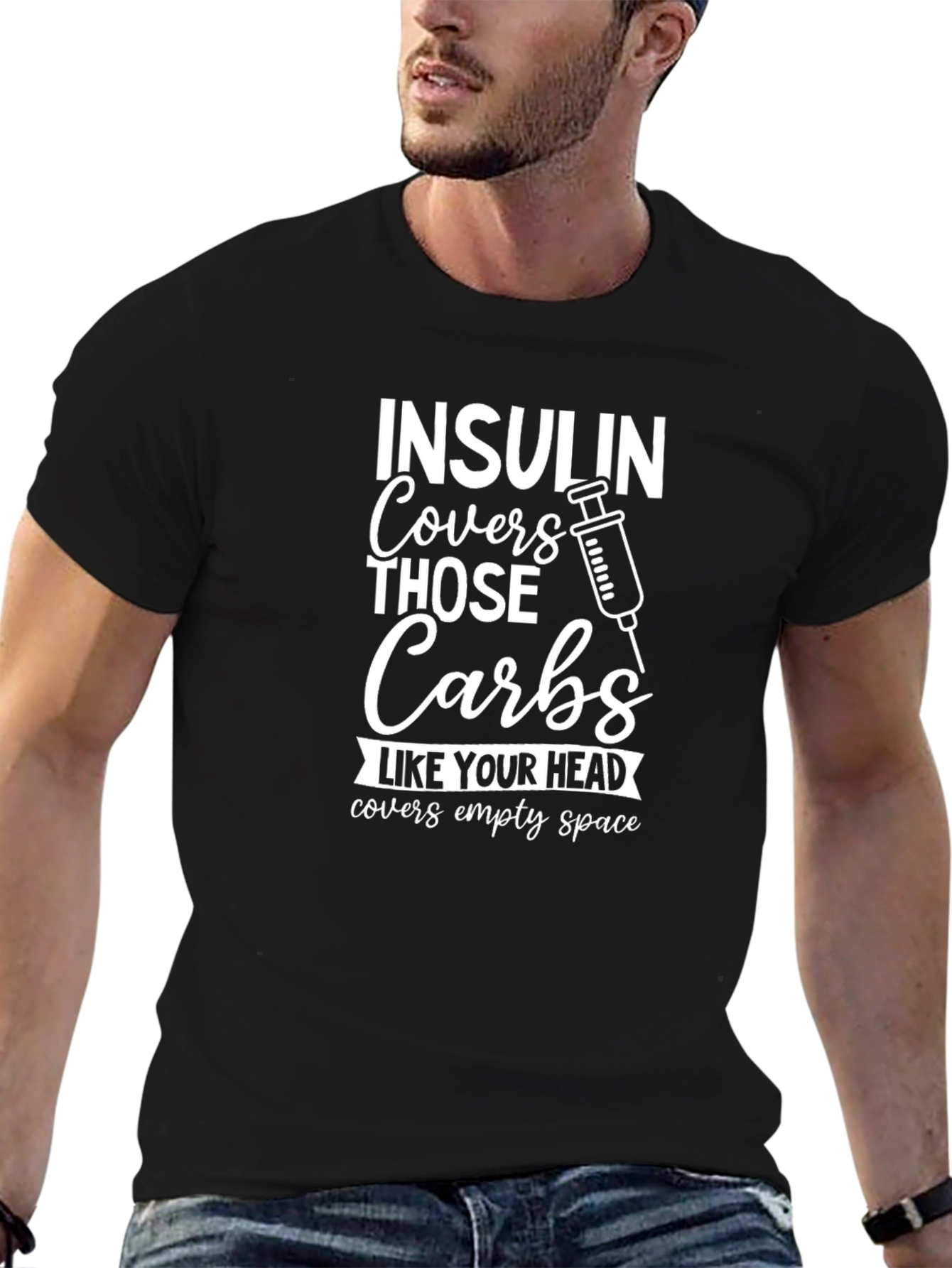 Insulin Covers Carbs Graphic Tee