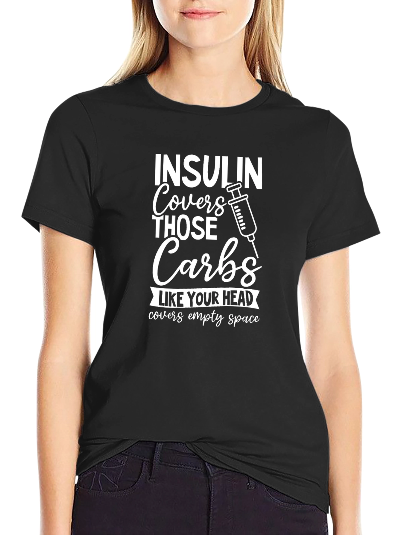 Insulin Covers Carbs Graphic Tee