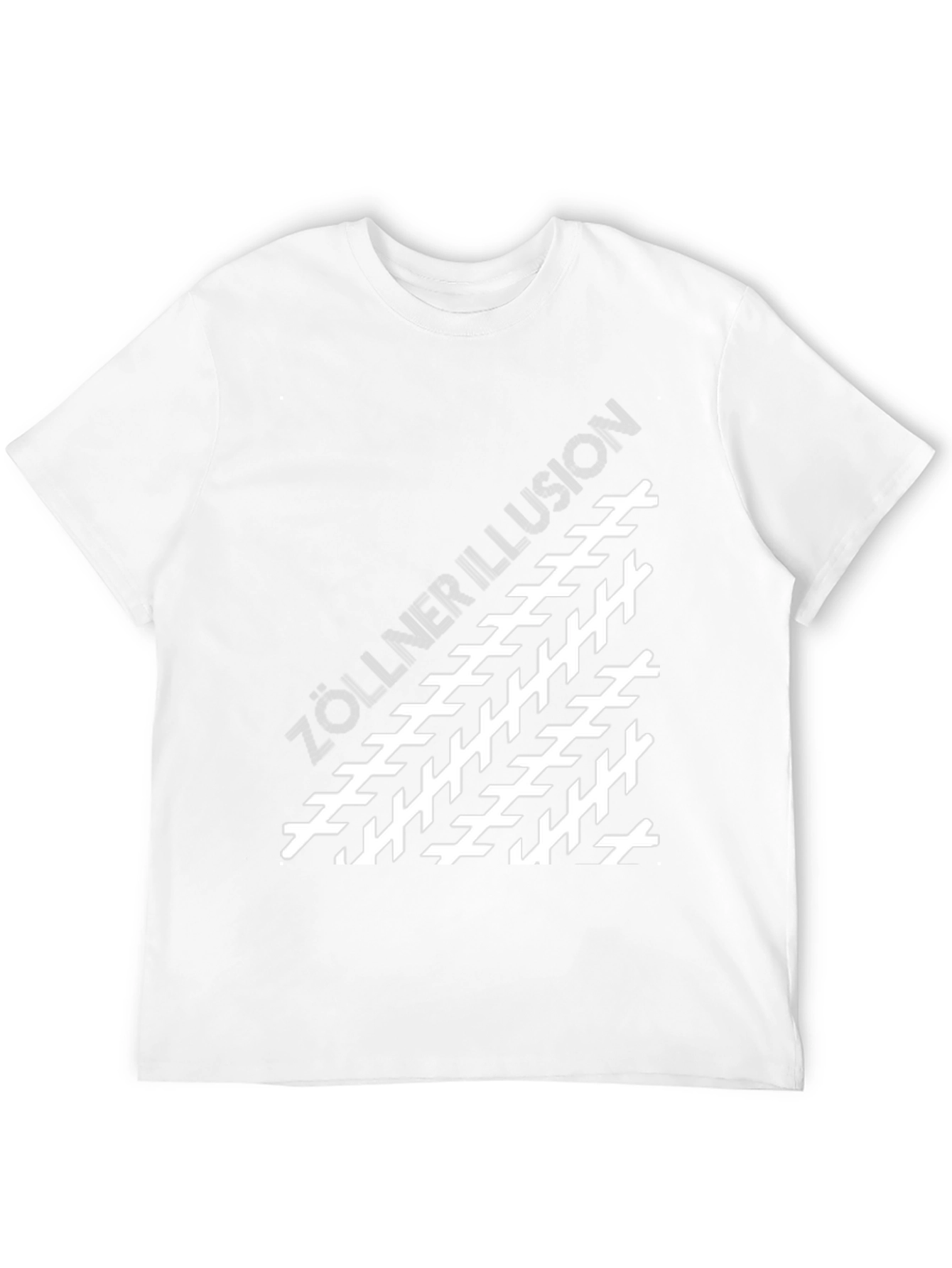 Zollner Illusion Black T-Shirt