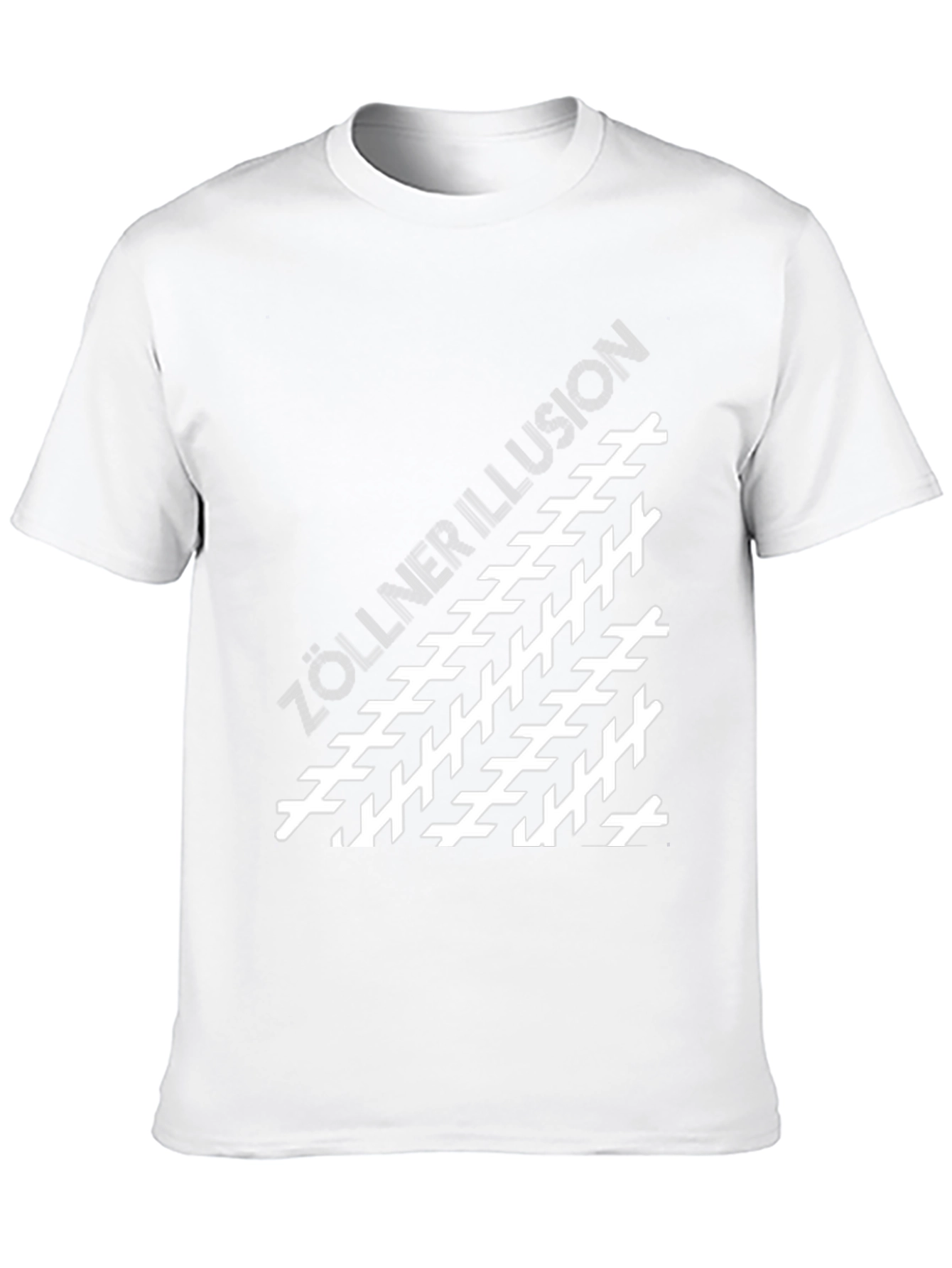Zollner Illusion Black T-Shirt