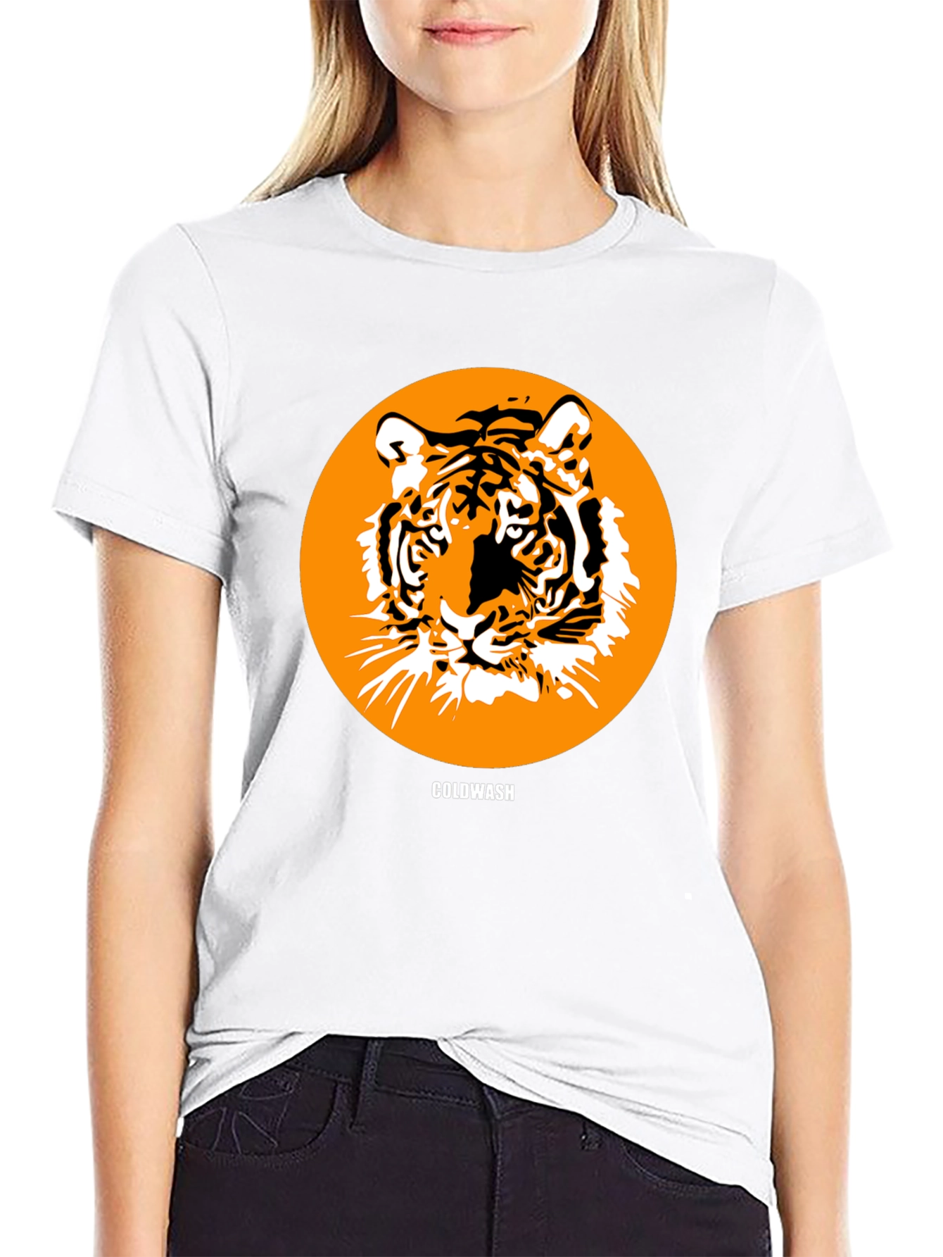 Tiger Circle Graphic Tee - Coldwash Design
