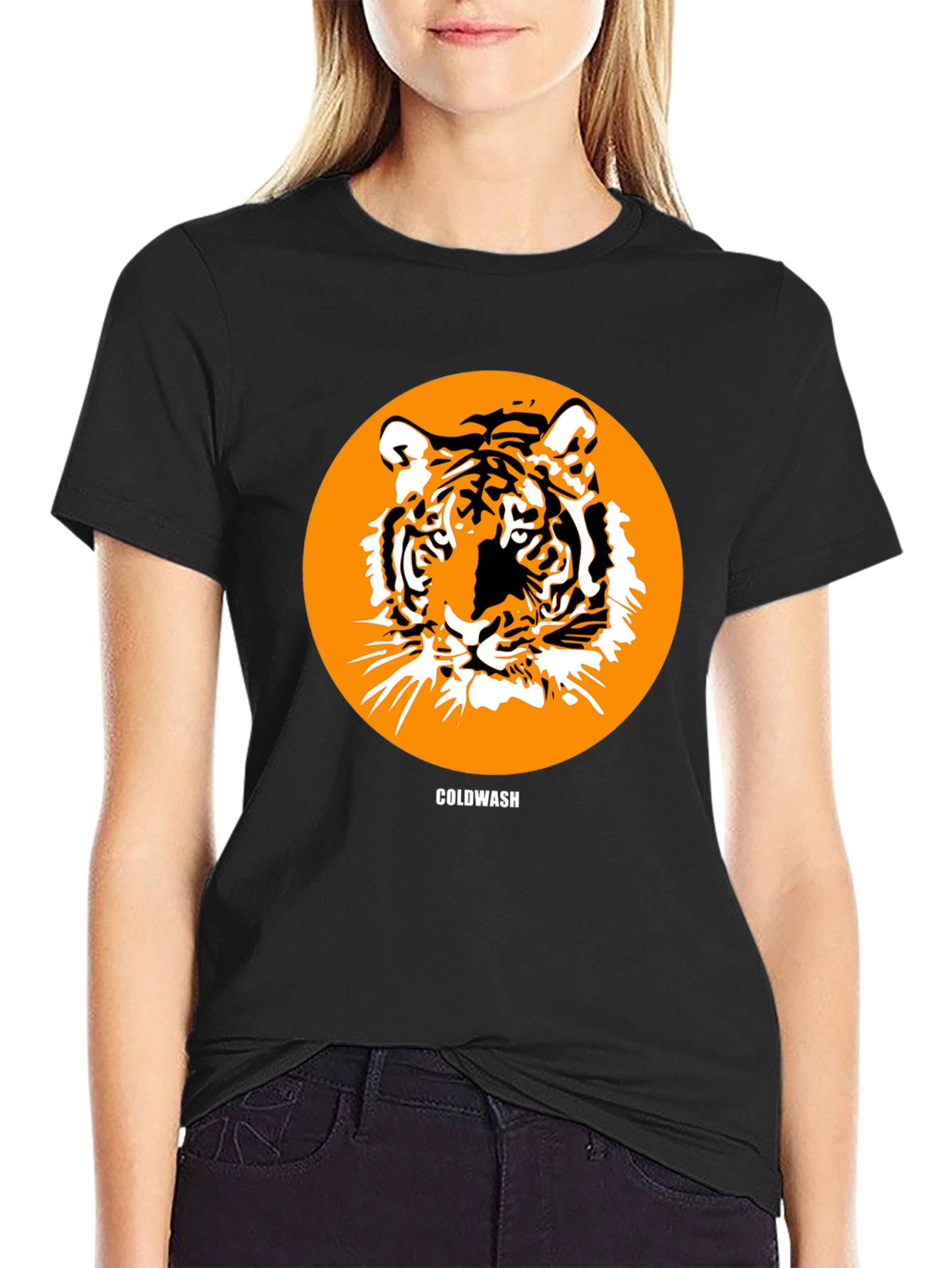 Tiger Circle Graphic Tee - Coldwash Design