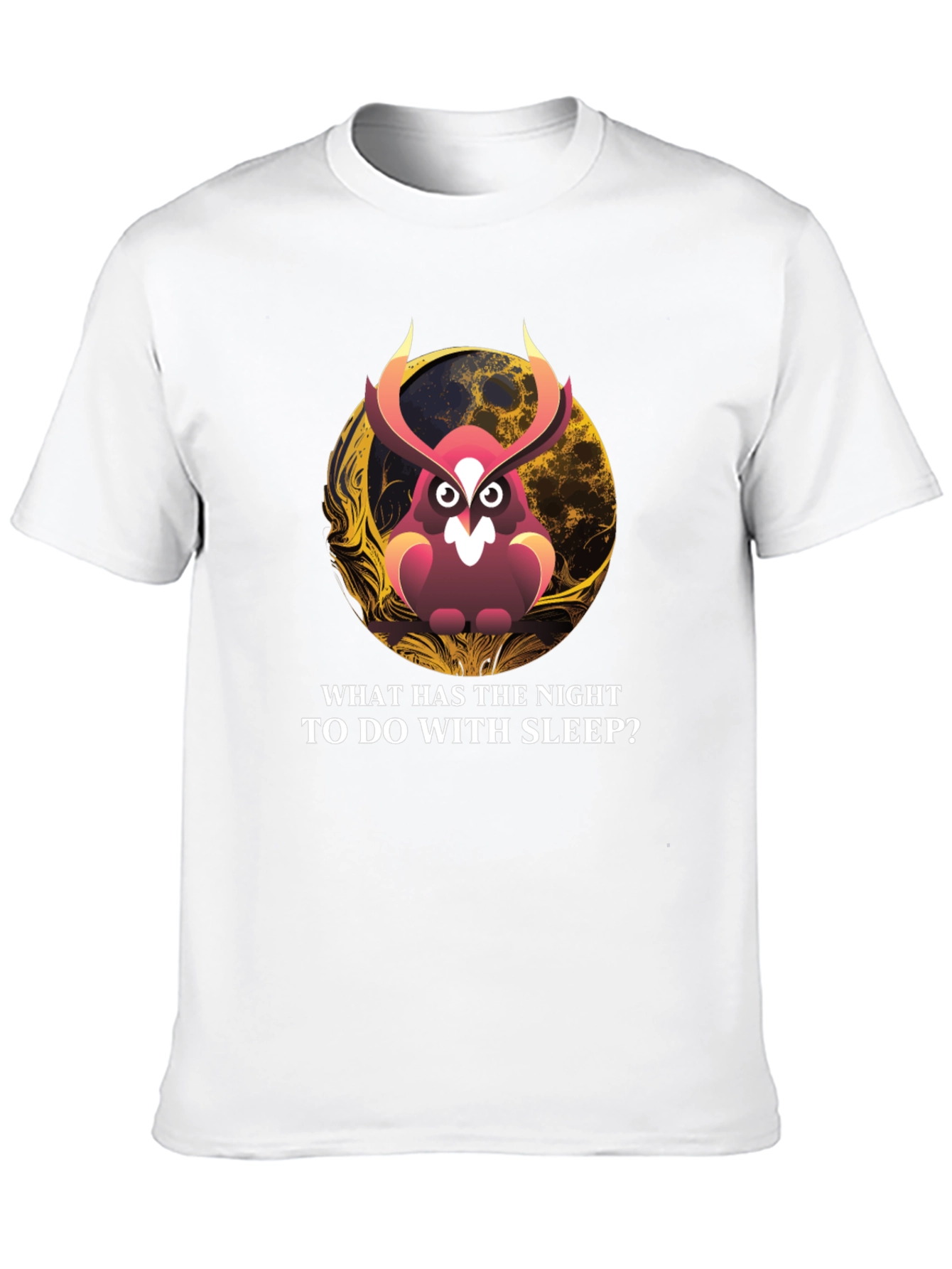 Owl & Moon Graphic T-Shirt: Night Wisdom