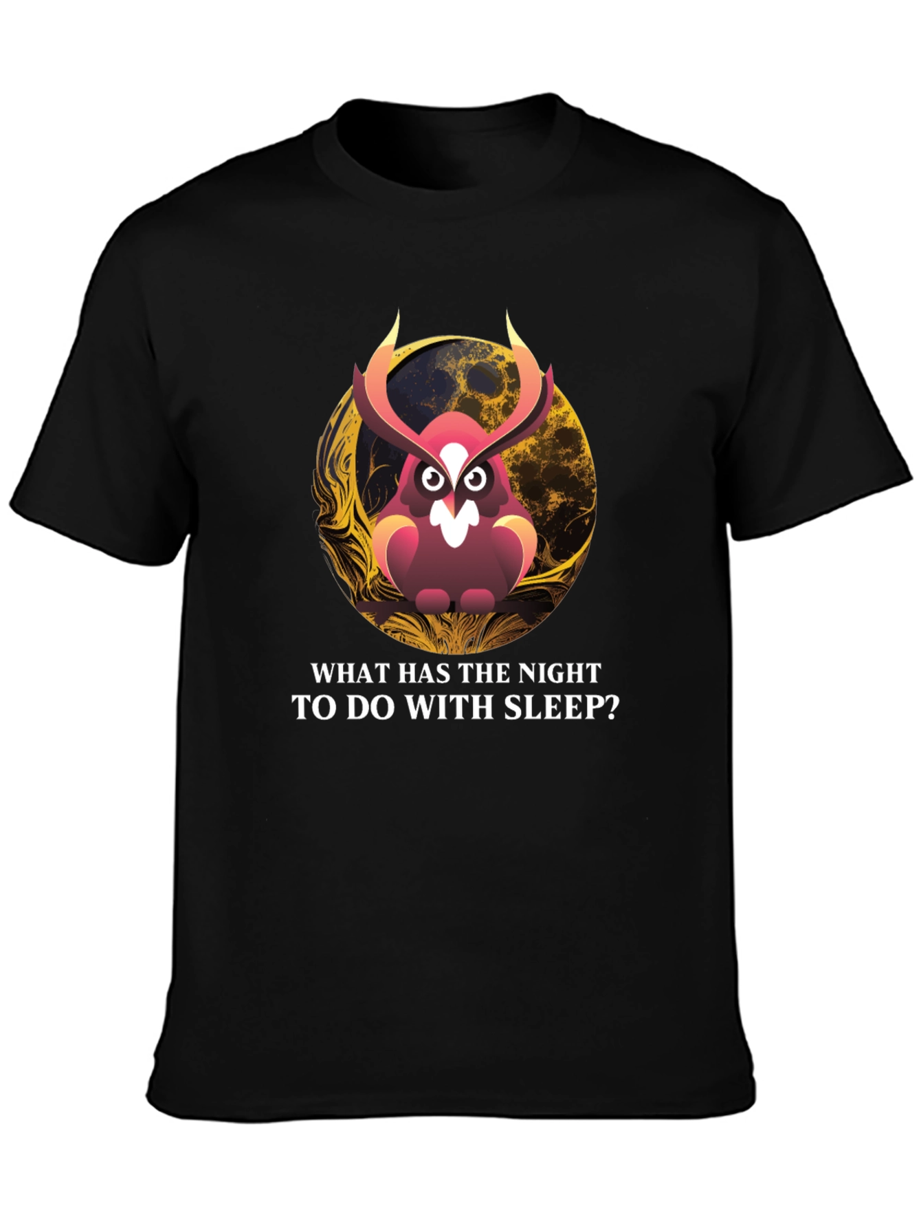 Owl & Moon Graphic T-Shirt: Night Wisdom