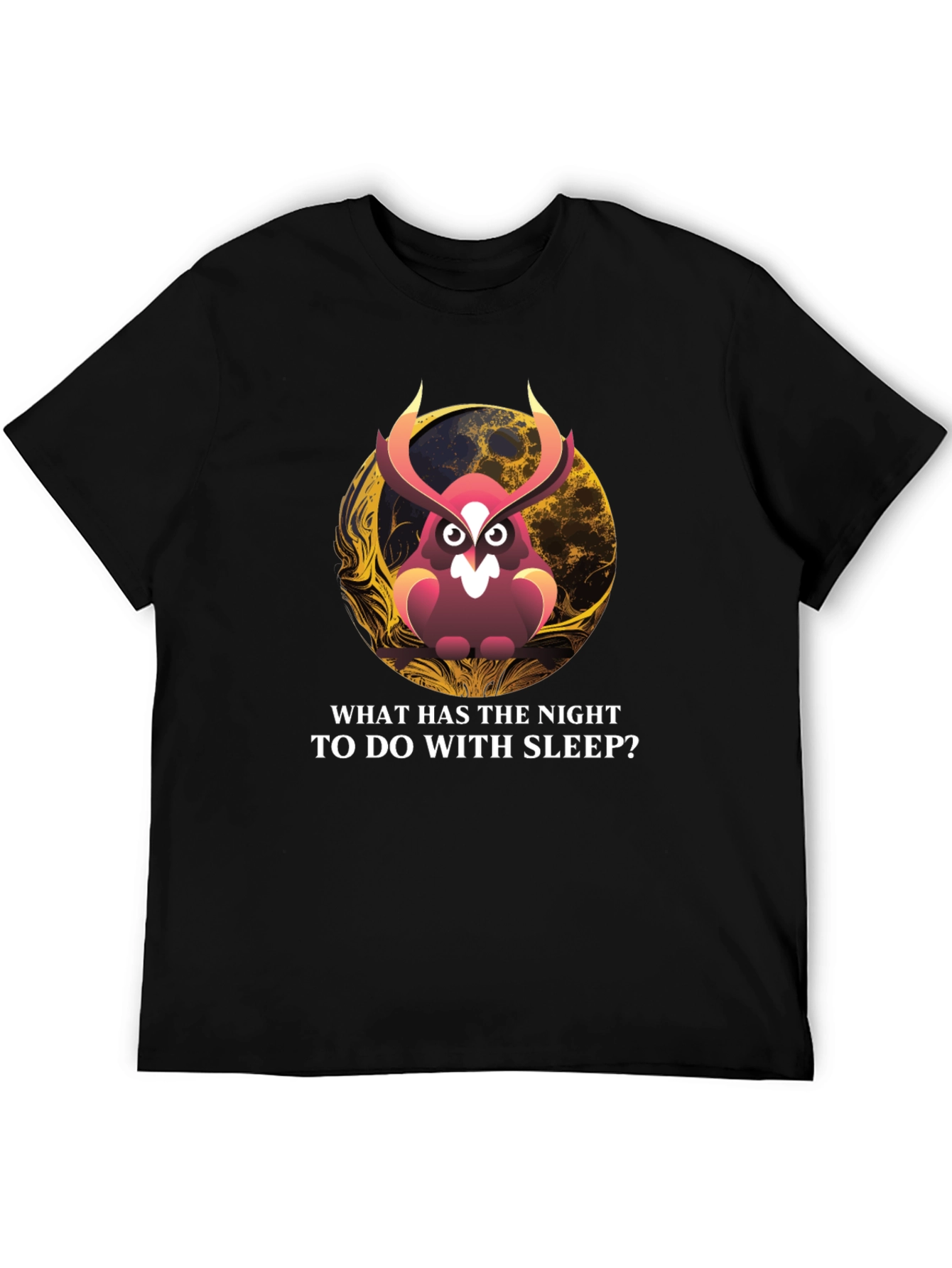 Owl & Moon Graphic T-Shirt: Night Wisdom