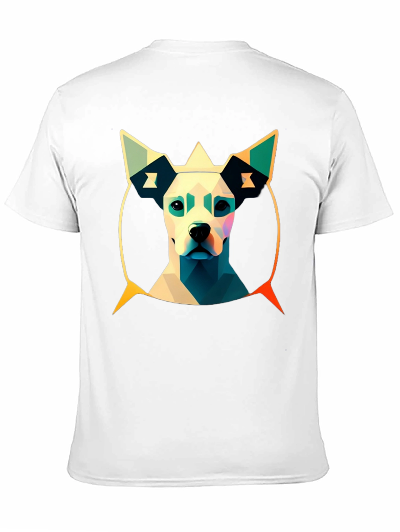 Abstract Dog Graphic Tee - Modern Art T-Shirt