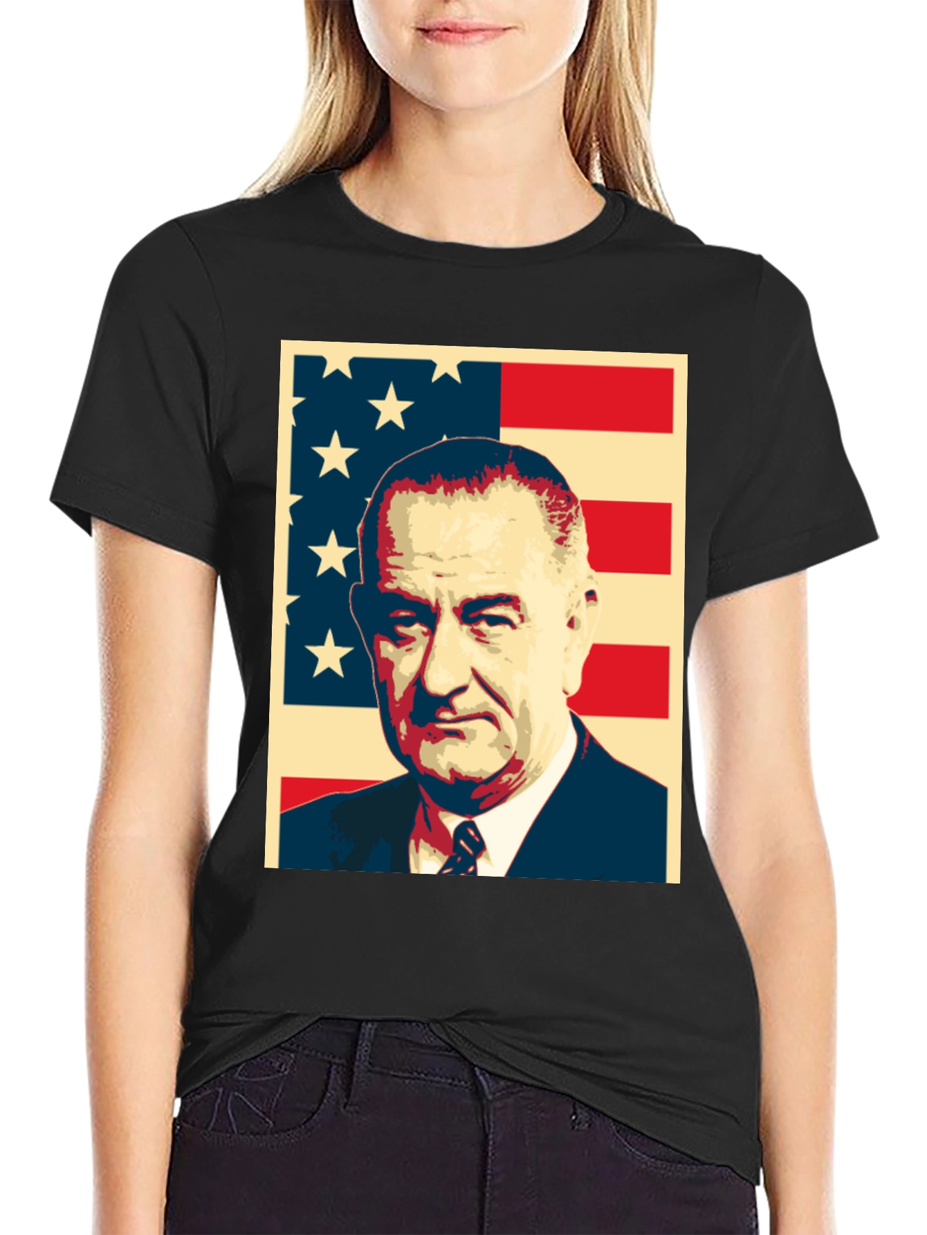 LBJ American Flag T-Shirt