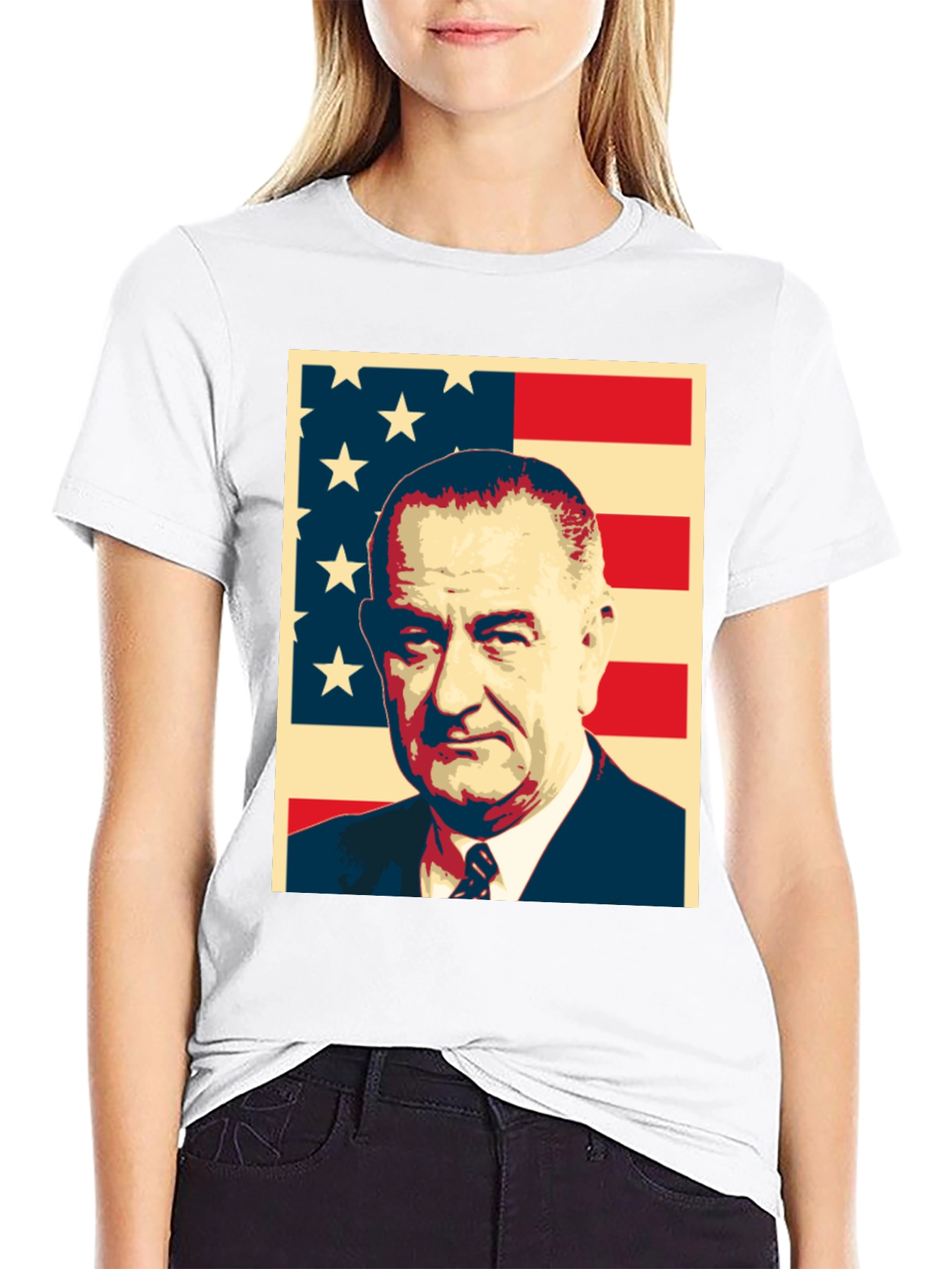 LBJ American Flag T-Shirt