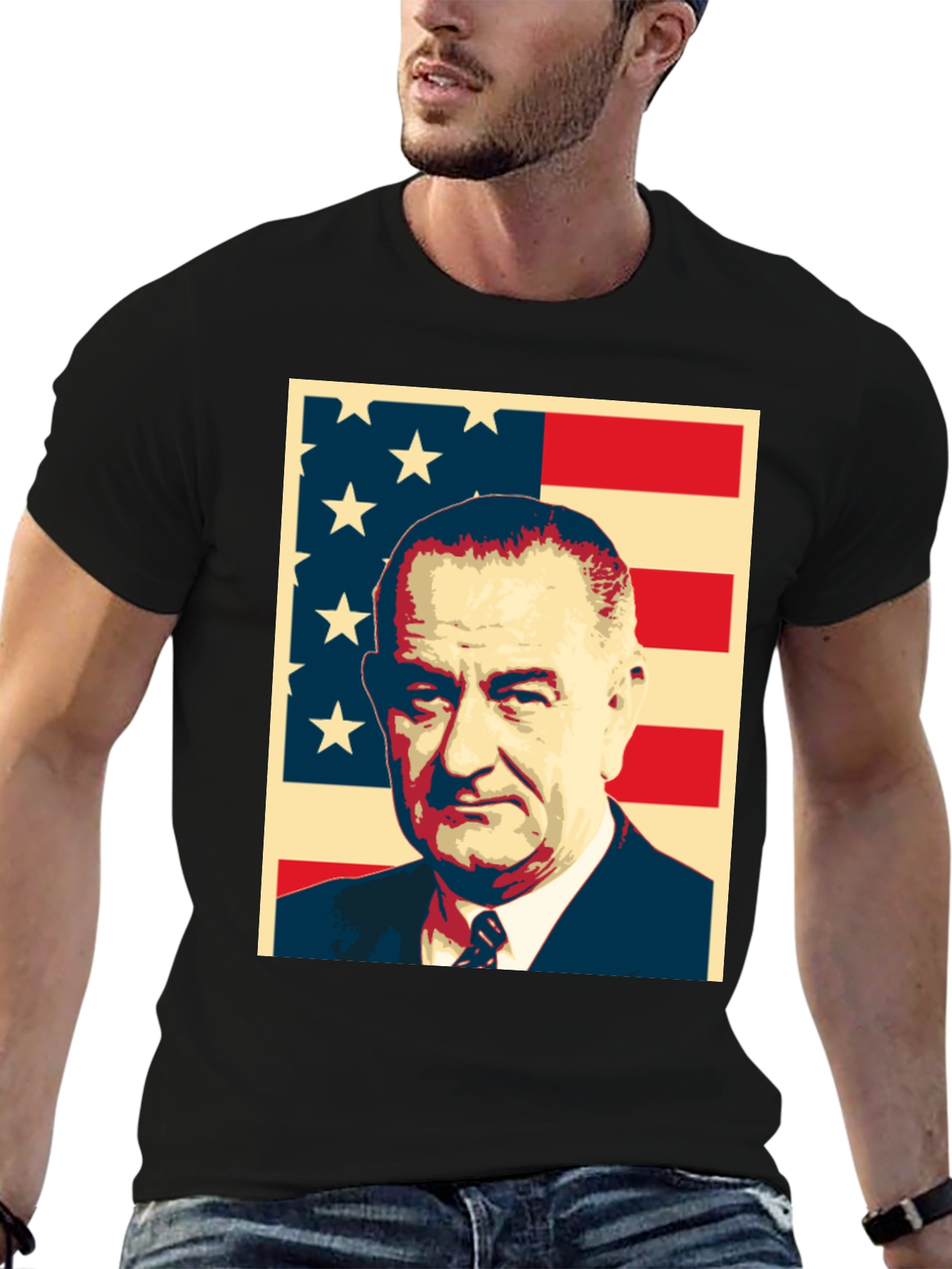 LBJ American Flag T-Shirt
