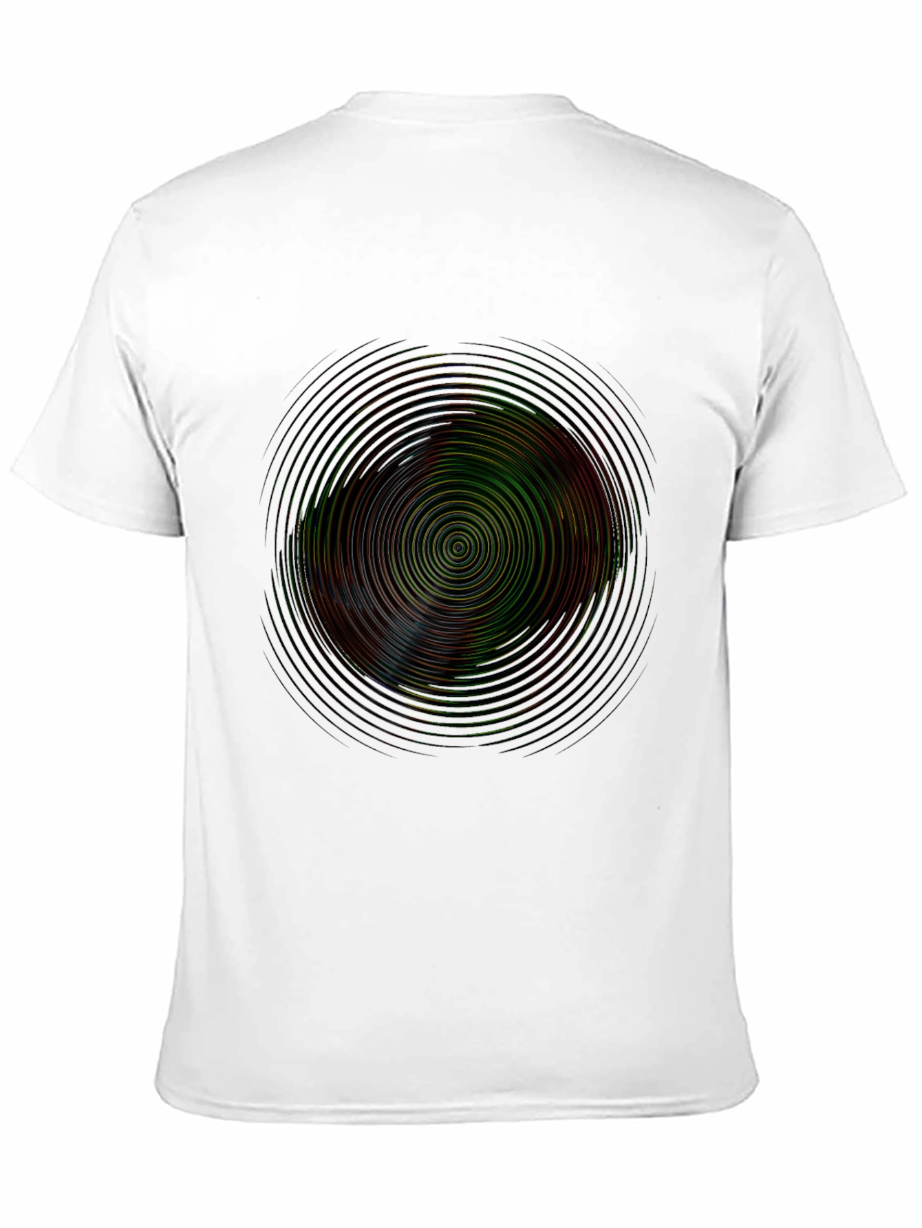 Vibrant Circle Graphic Tee - Mens Black T-Shirt