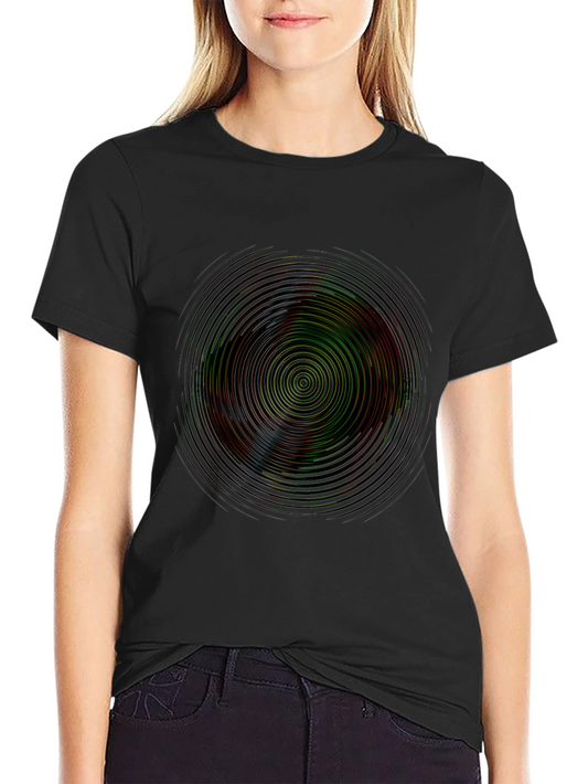 Vibrant Circle Graphic Tee - Mens Black T-Shirt