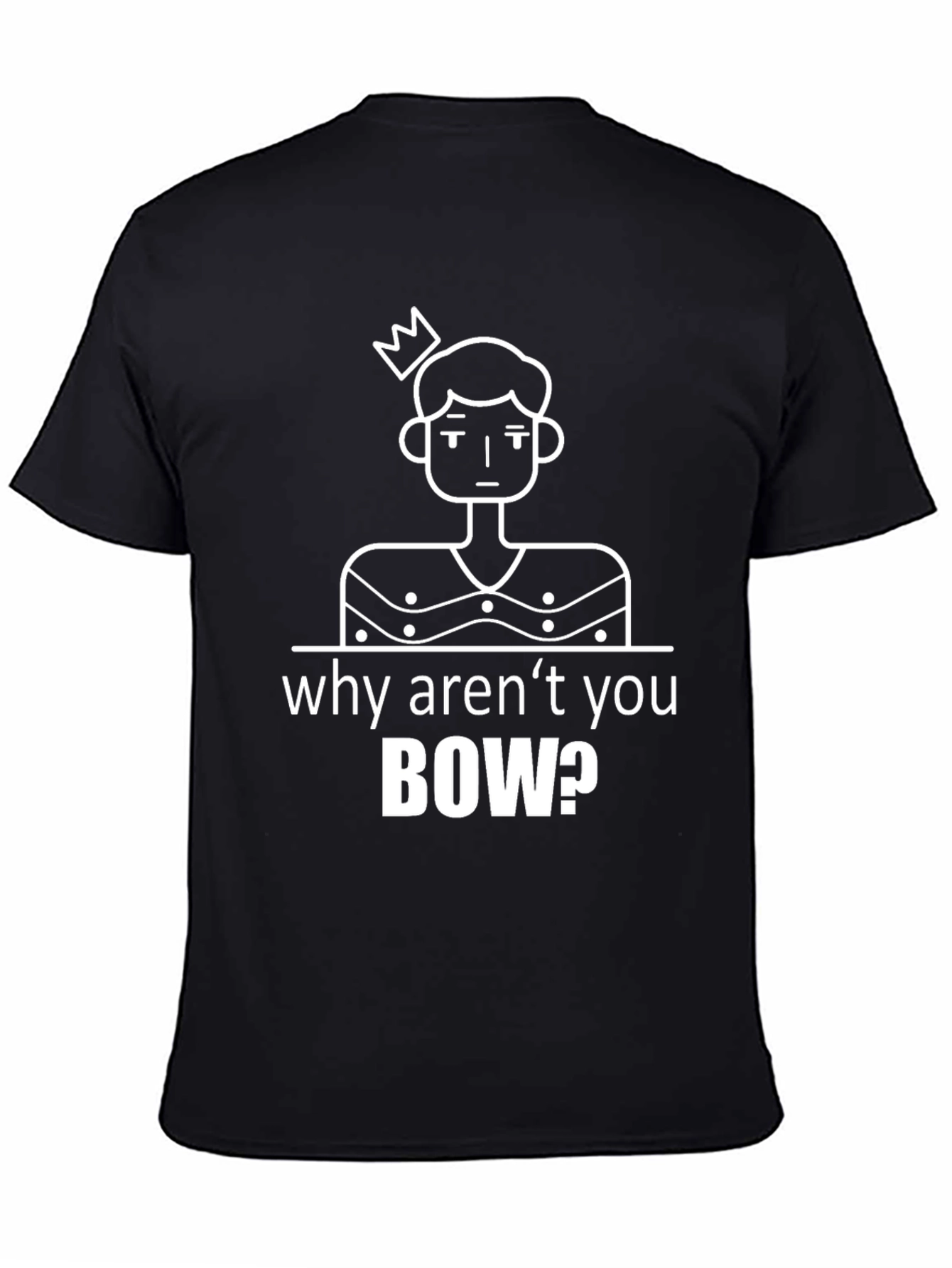 Why Arent You Bow T-Shirt - Black Graphic Tee