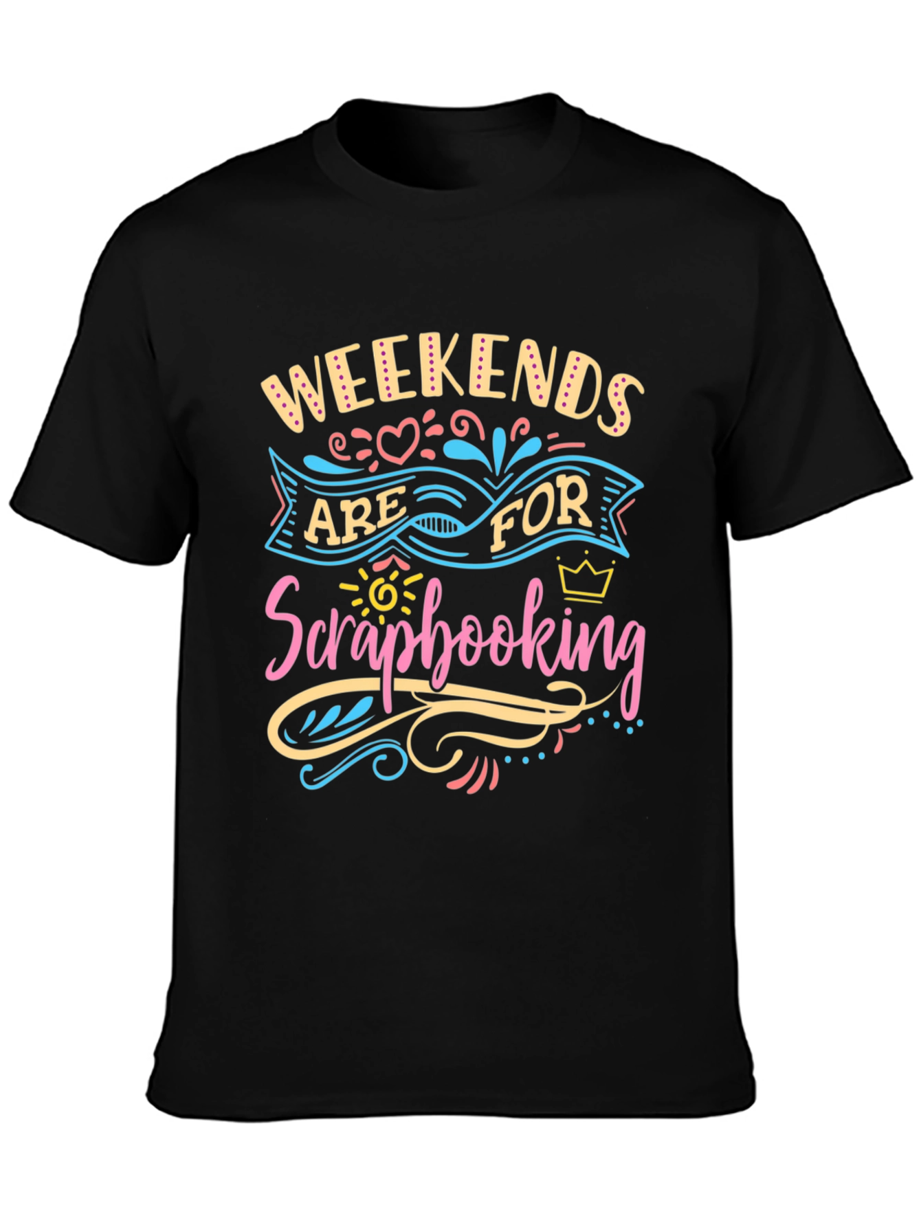 Weekends are for Scrapbooking Black Tee