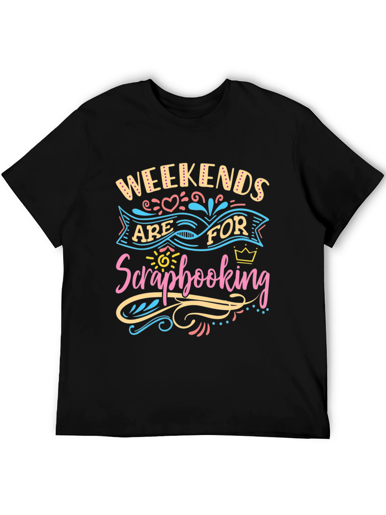 Weekends are for Scrapbooking Black Tee