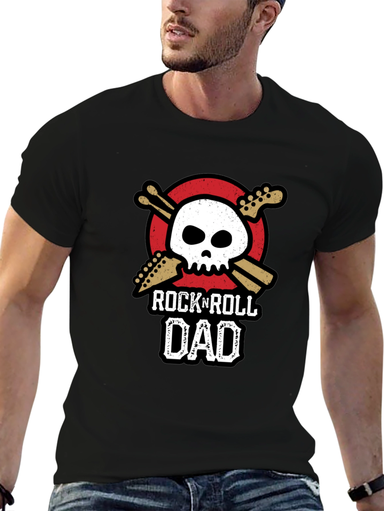 Rock N Roll Dad Graphic Tee