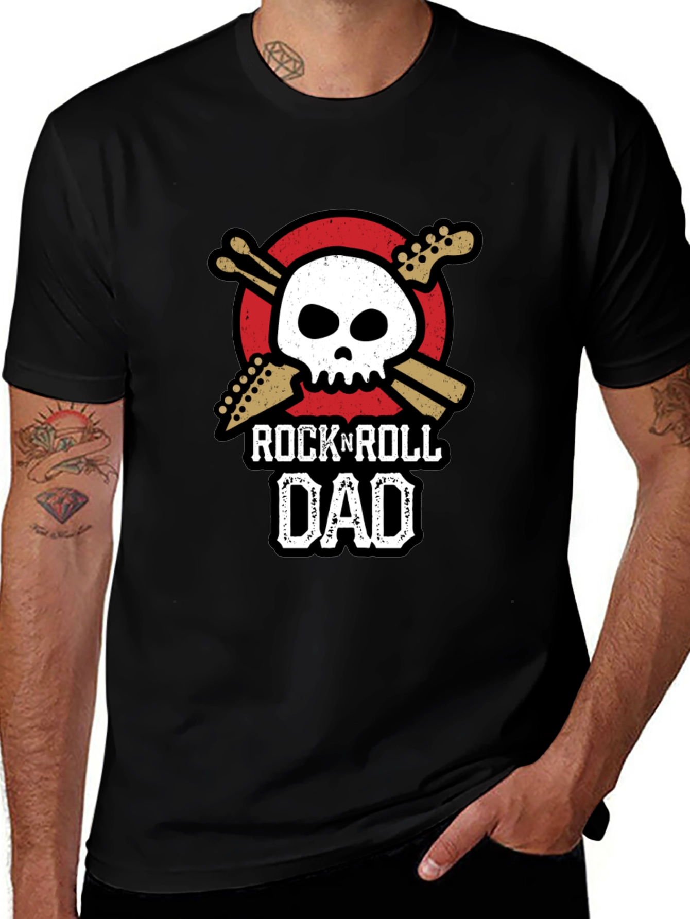 Rock N Roll Dad Graphic Tee
