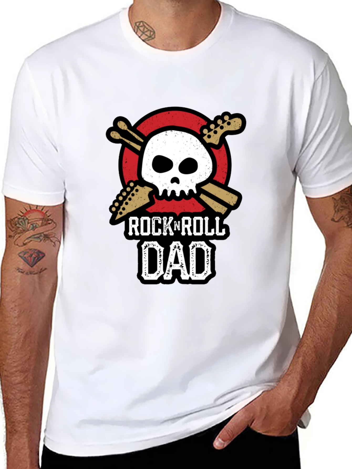 Rock N Roll Dad Graphic Tee